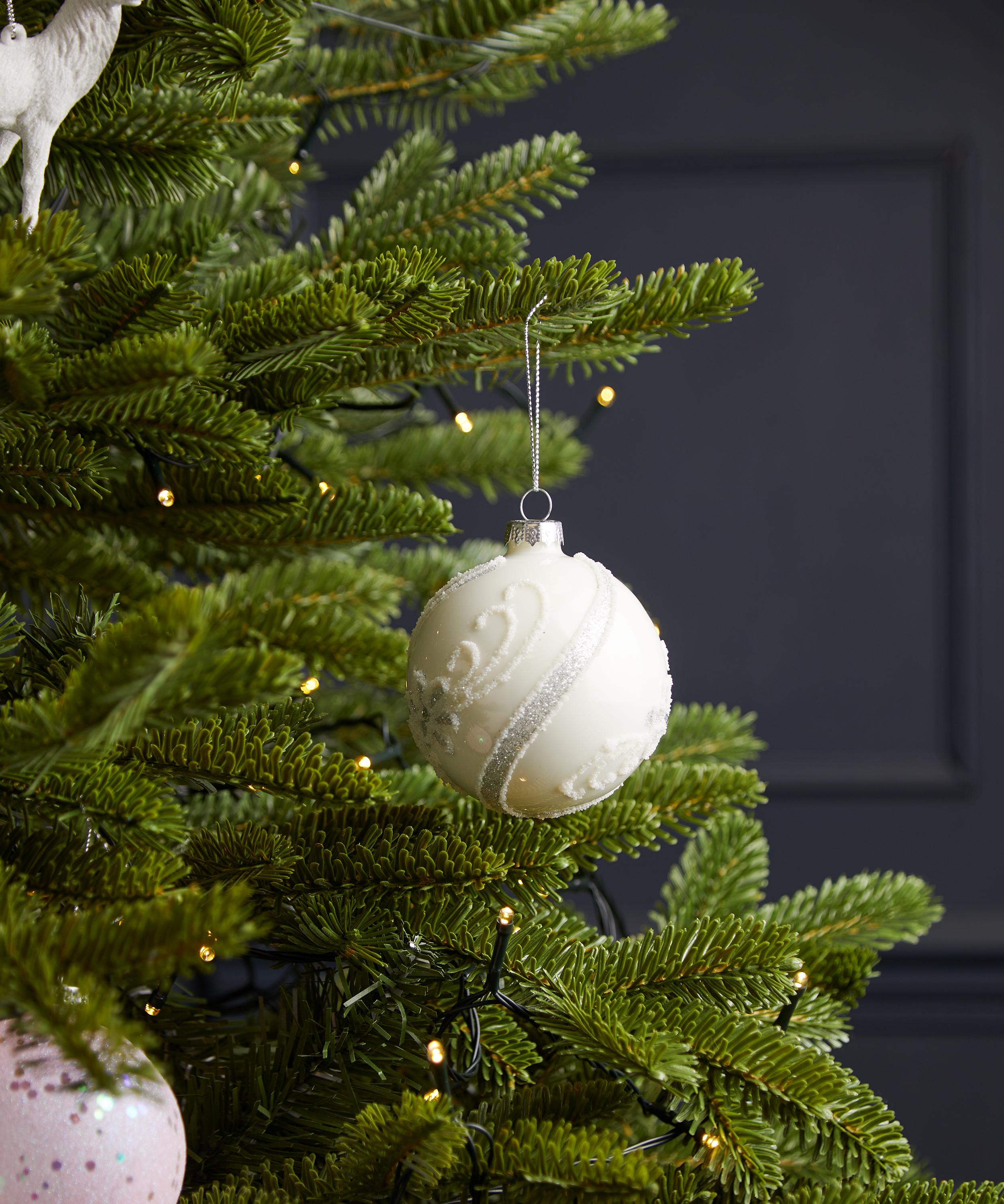 Christmas - Flower Glass Bauble image number 1