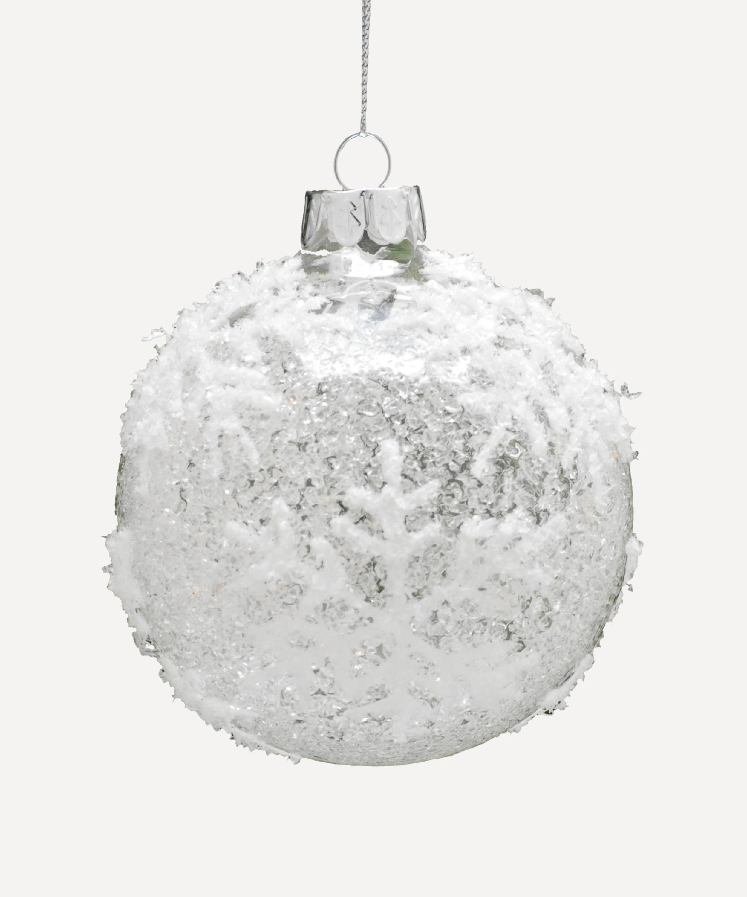 Christmas - Snowflake Glass Bauble image number 0