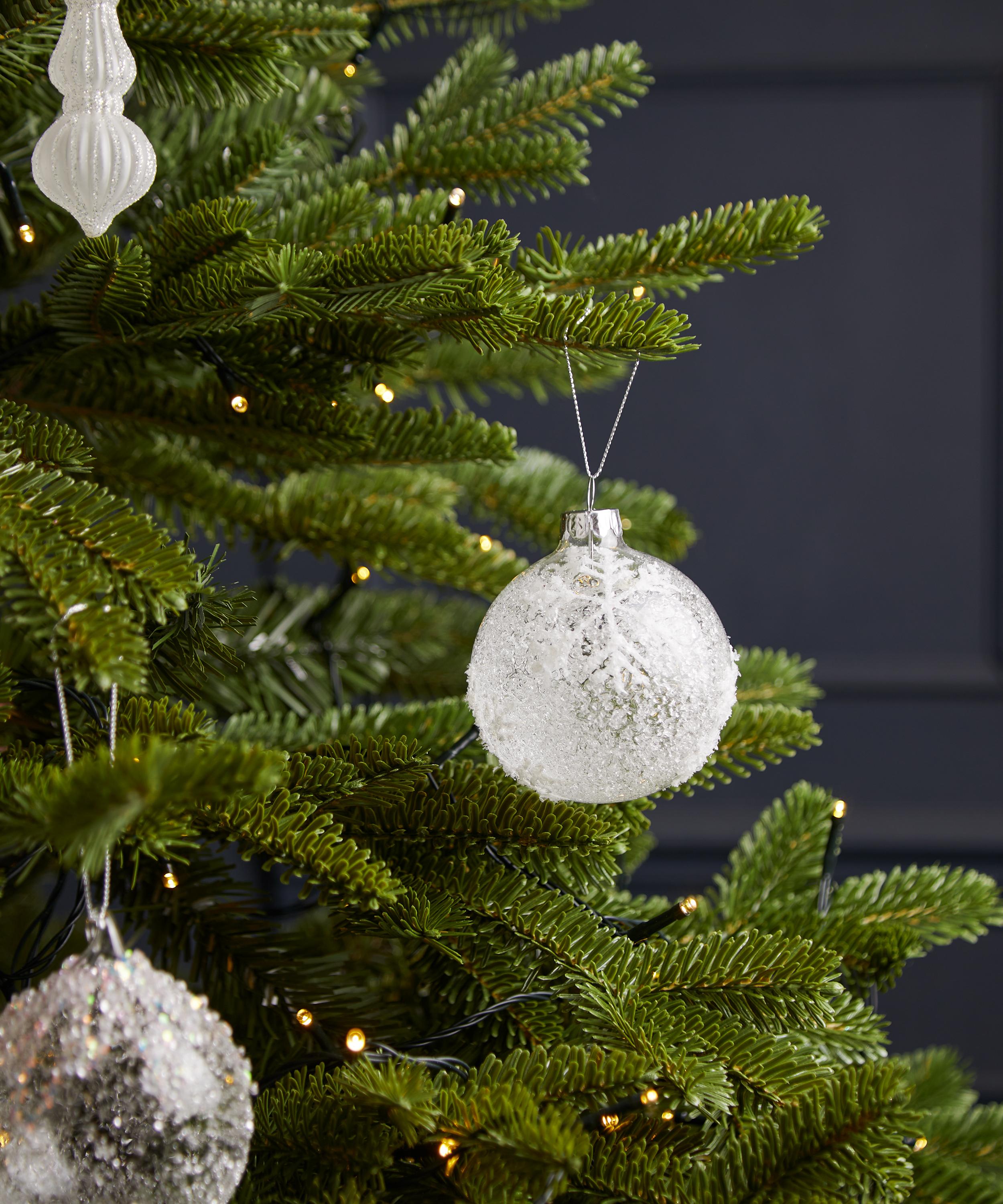 Christmas - Snowflake Glass Bauble image number 1