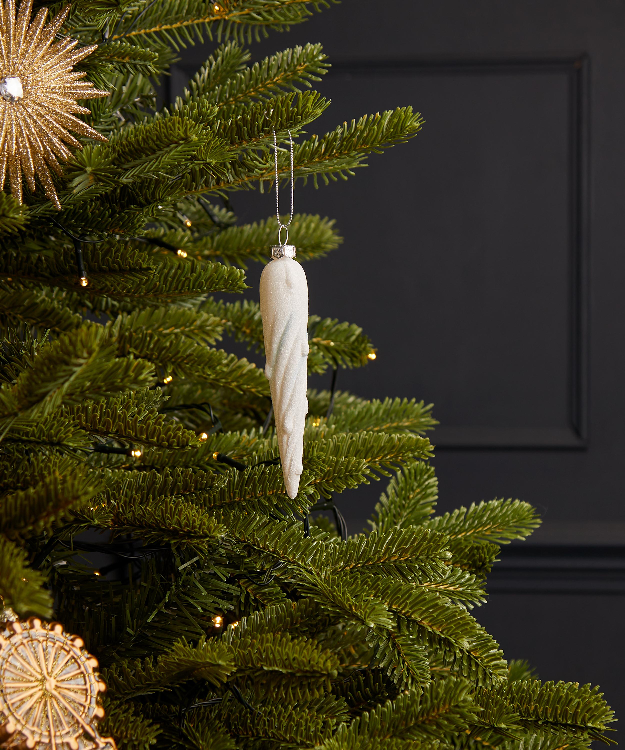 Christmas - Hanging Glitter Icicle Ornament image number 1