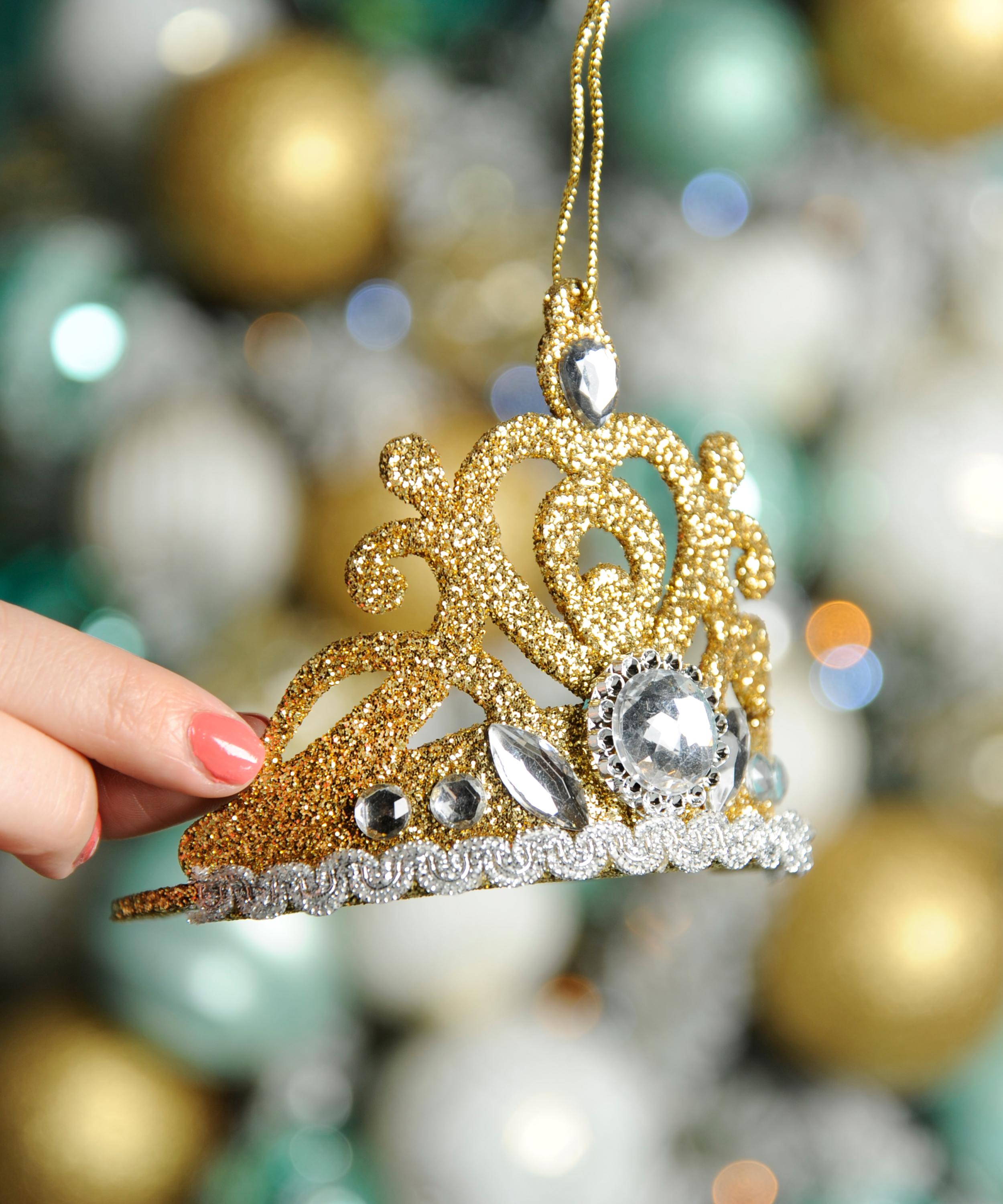 Christmas - Glitter Crown Ornament image number 2