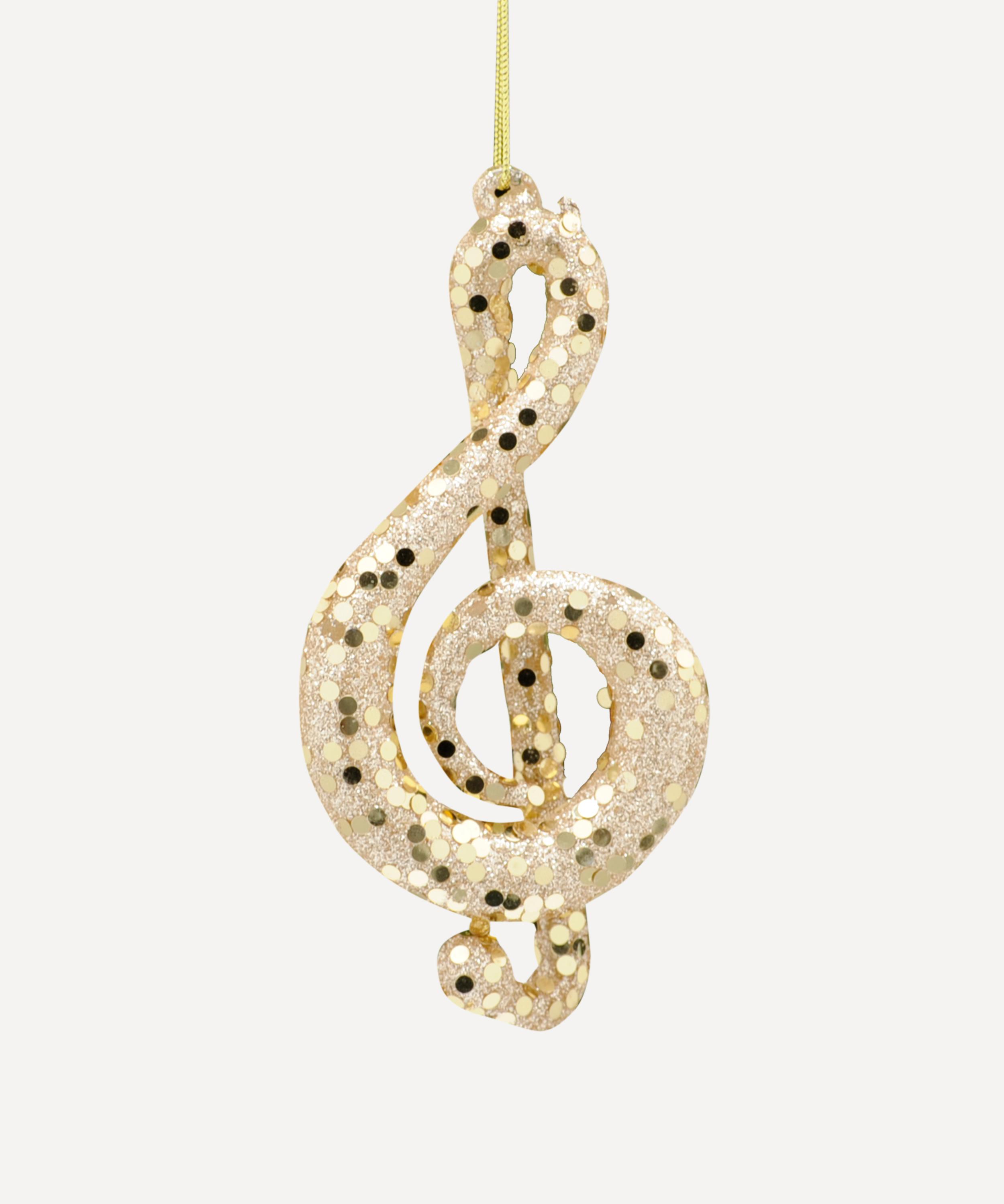 Christmas - Glitter Music Note Ornament image number 0