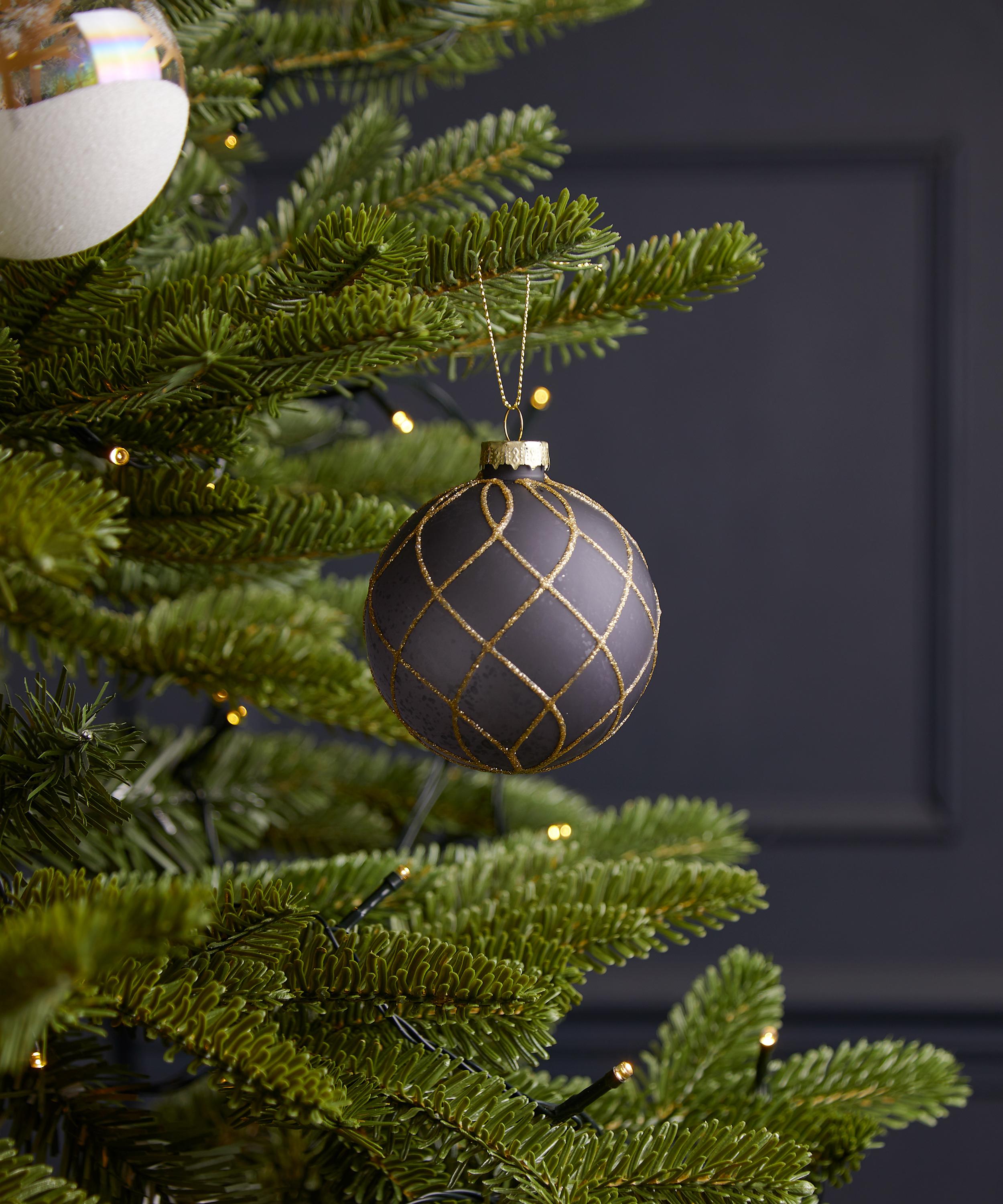 Christmas - Sequin Glass Bauble image number 1