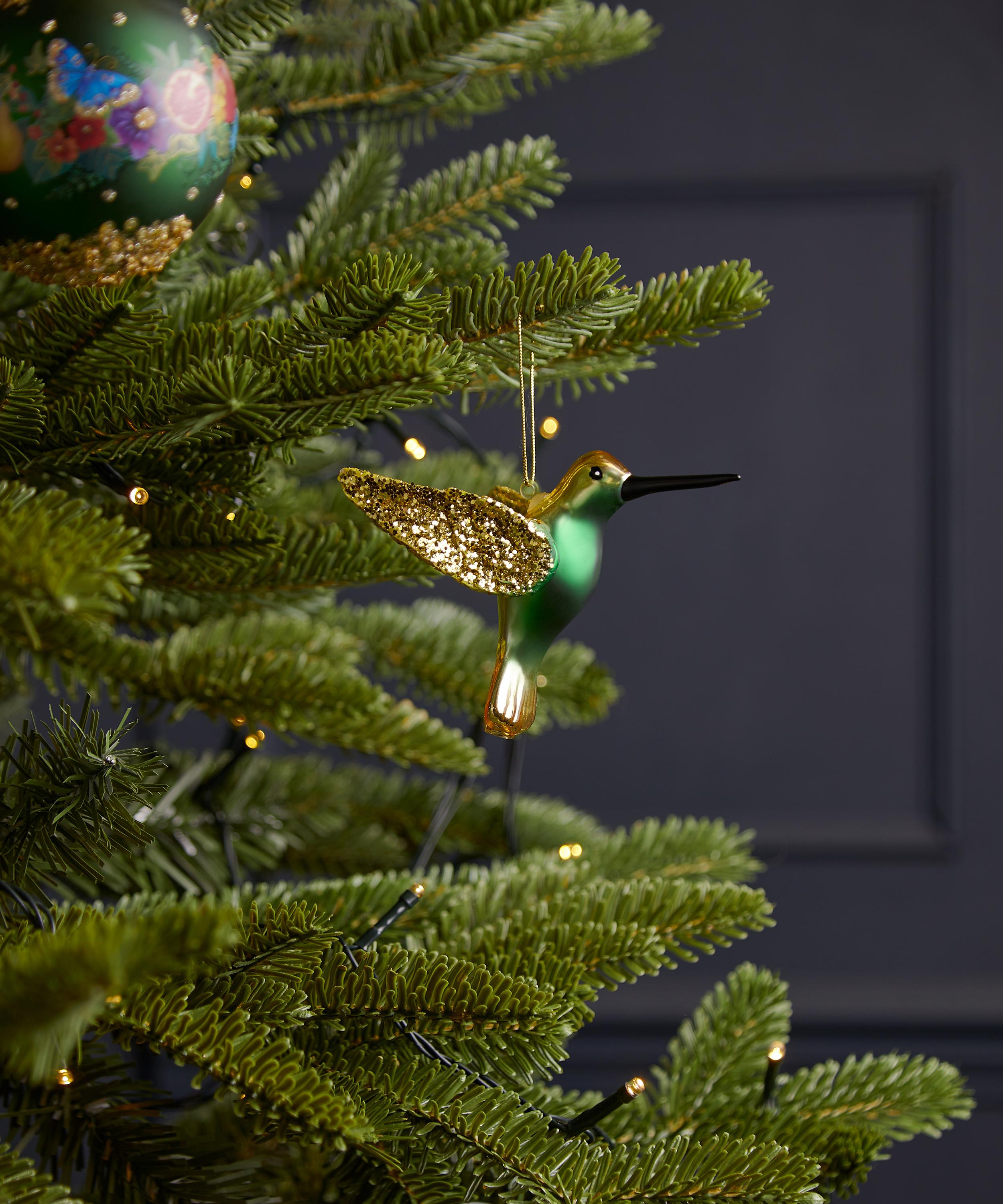 Christmas - Glitter Hummingbird Ornament image number 1