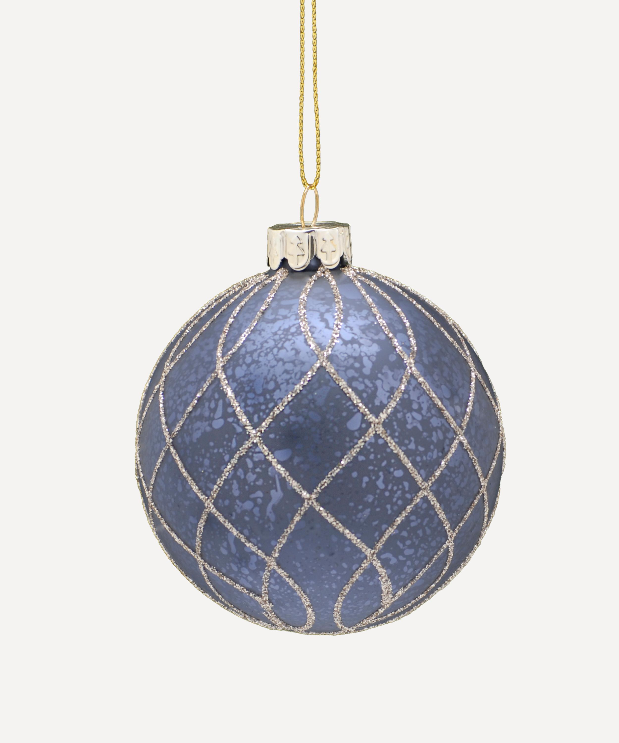 Christmas - Navy Glitter Bauble image number 0