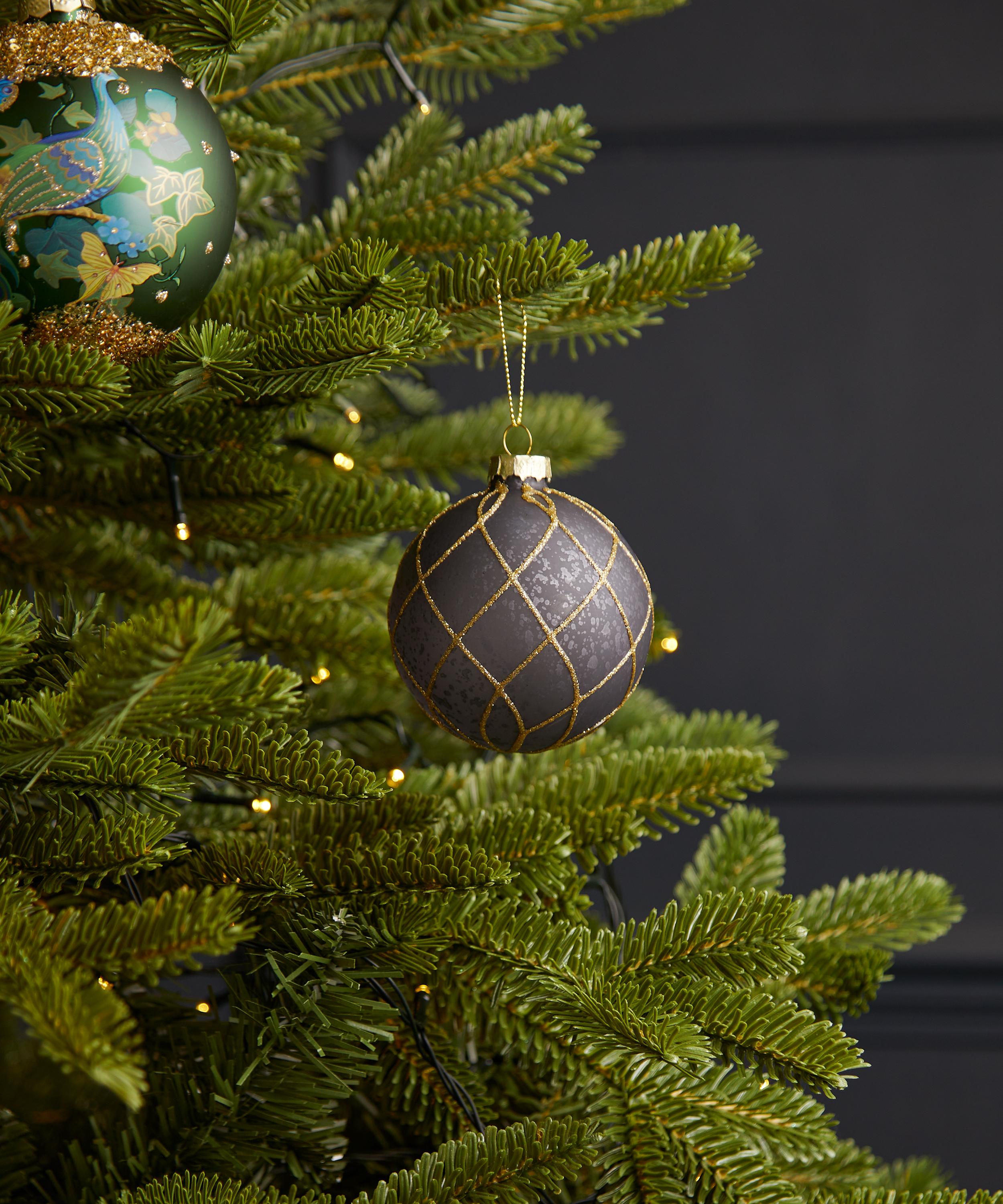 Christmas - Navy Glitter Bauble image number 1