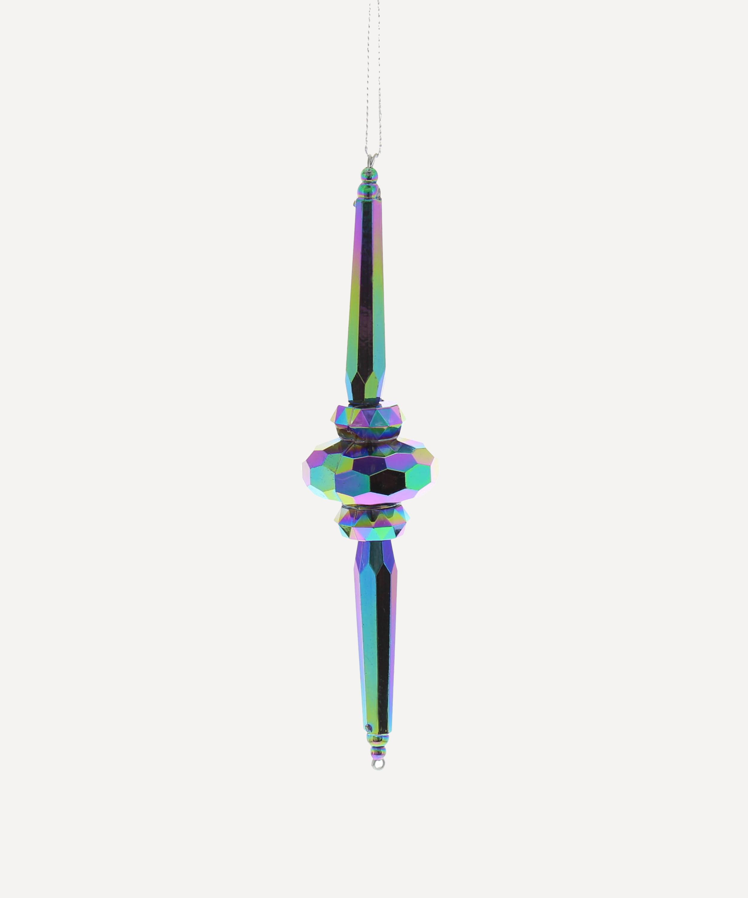 Christmas - Hanging Beaded Icicle Ornament image number 0
