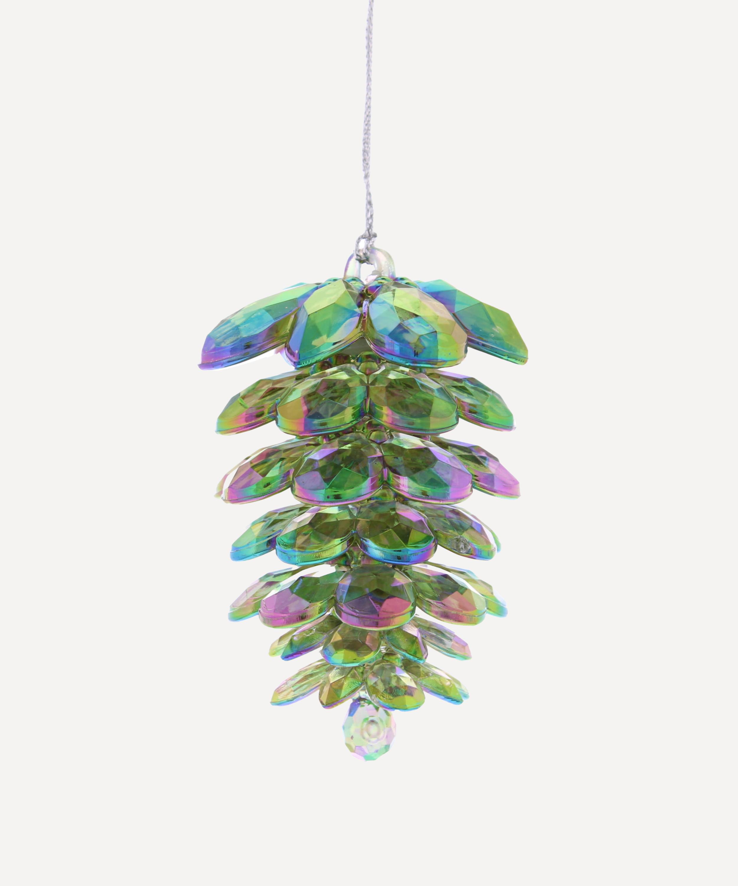 Christmas - Iris Pinecone Ornament