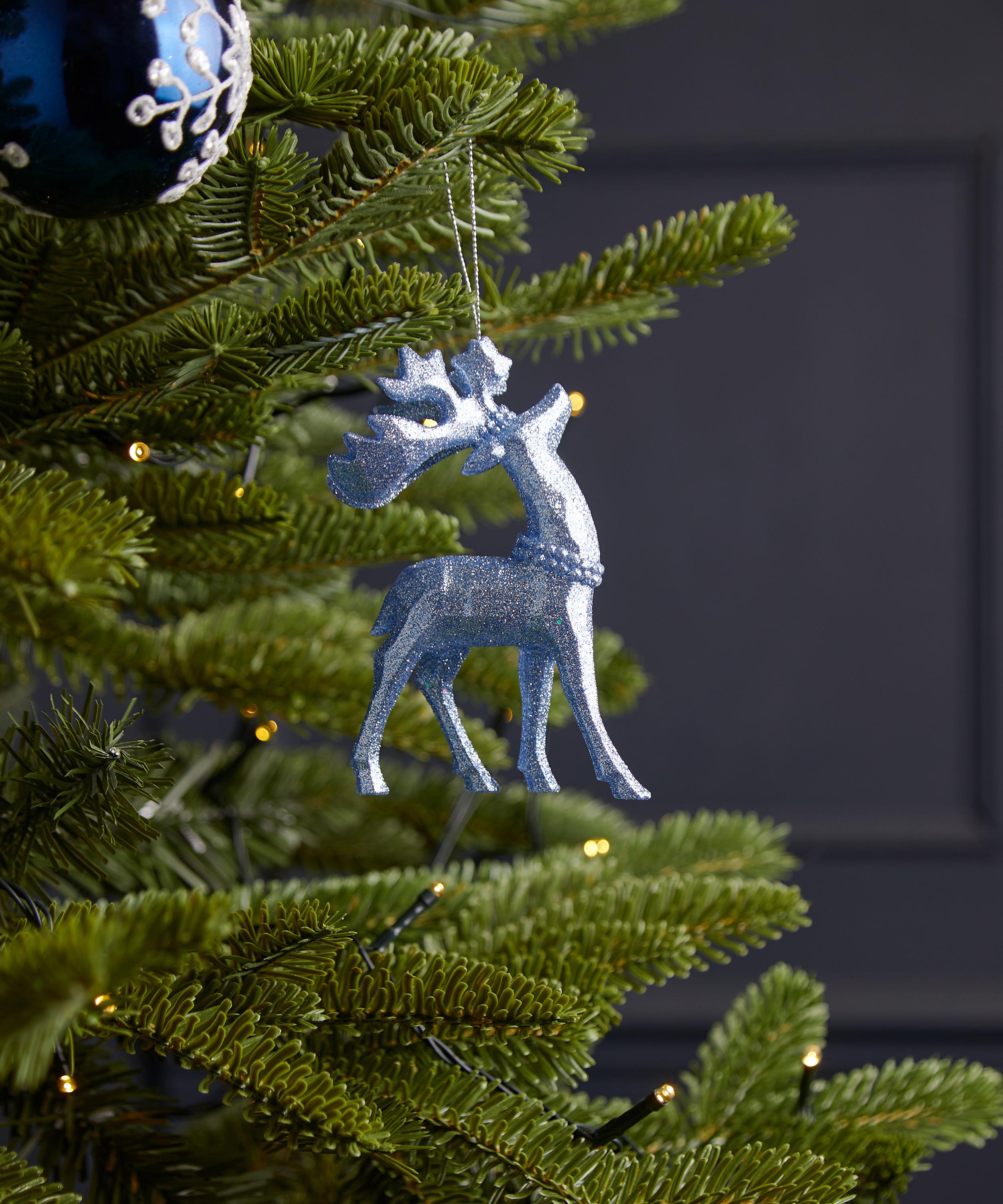 Christmas - Glitter Stag Ornament image number 1