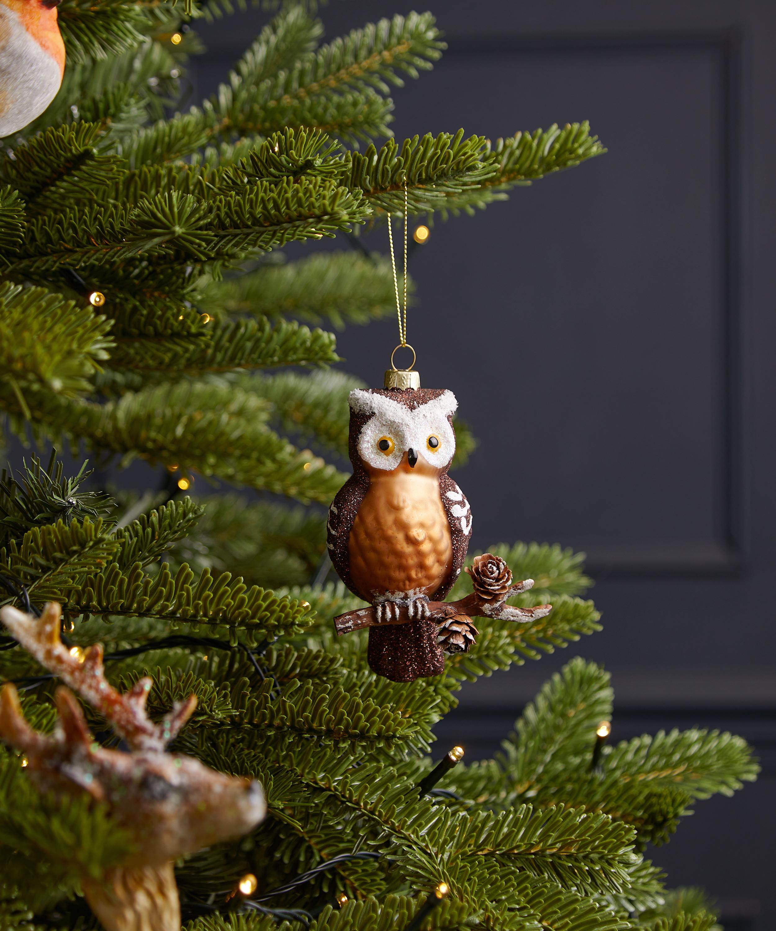 Christmas - Owl on Branch Ornament image number 1