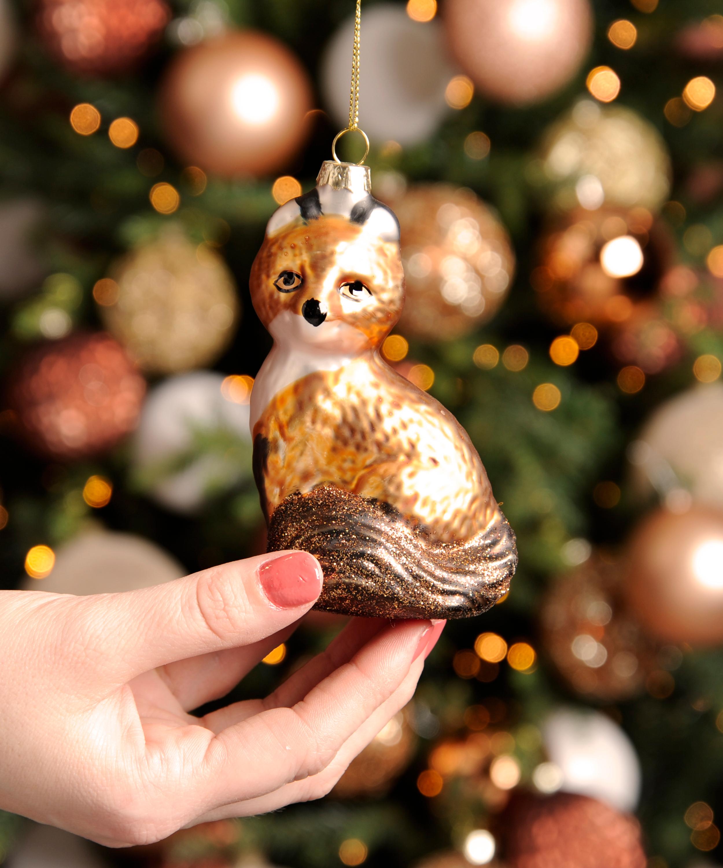 Christmas - Golden Fox Ornament image number 2