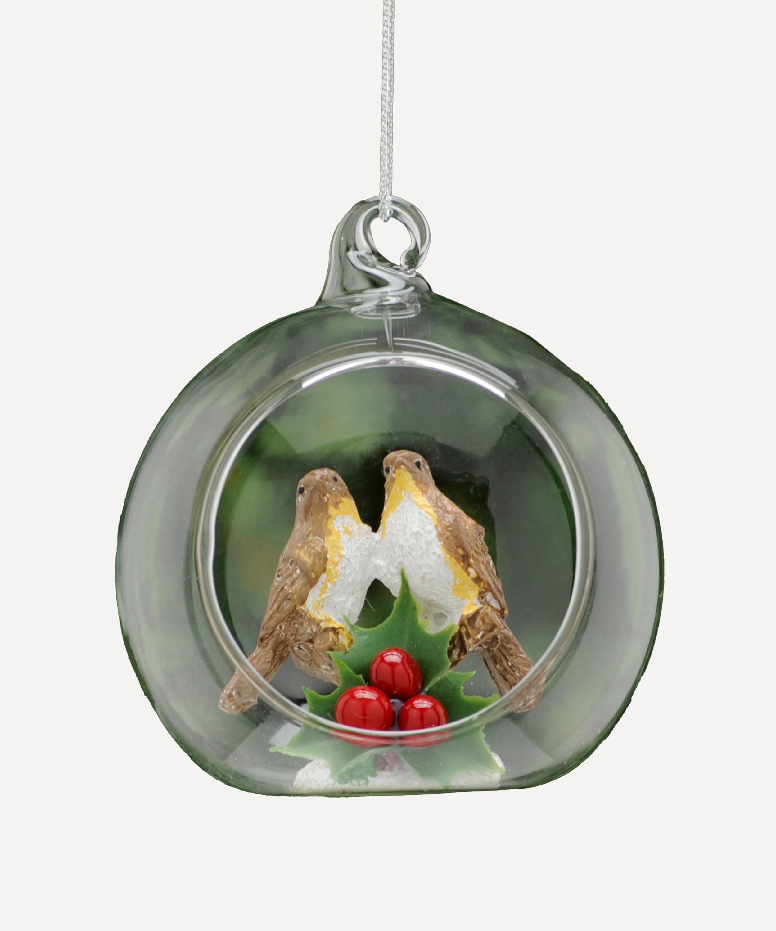 Christmas - Robin Inside Clear Bauble image number 0