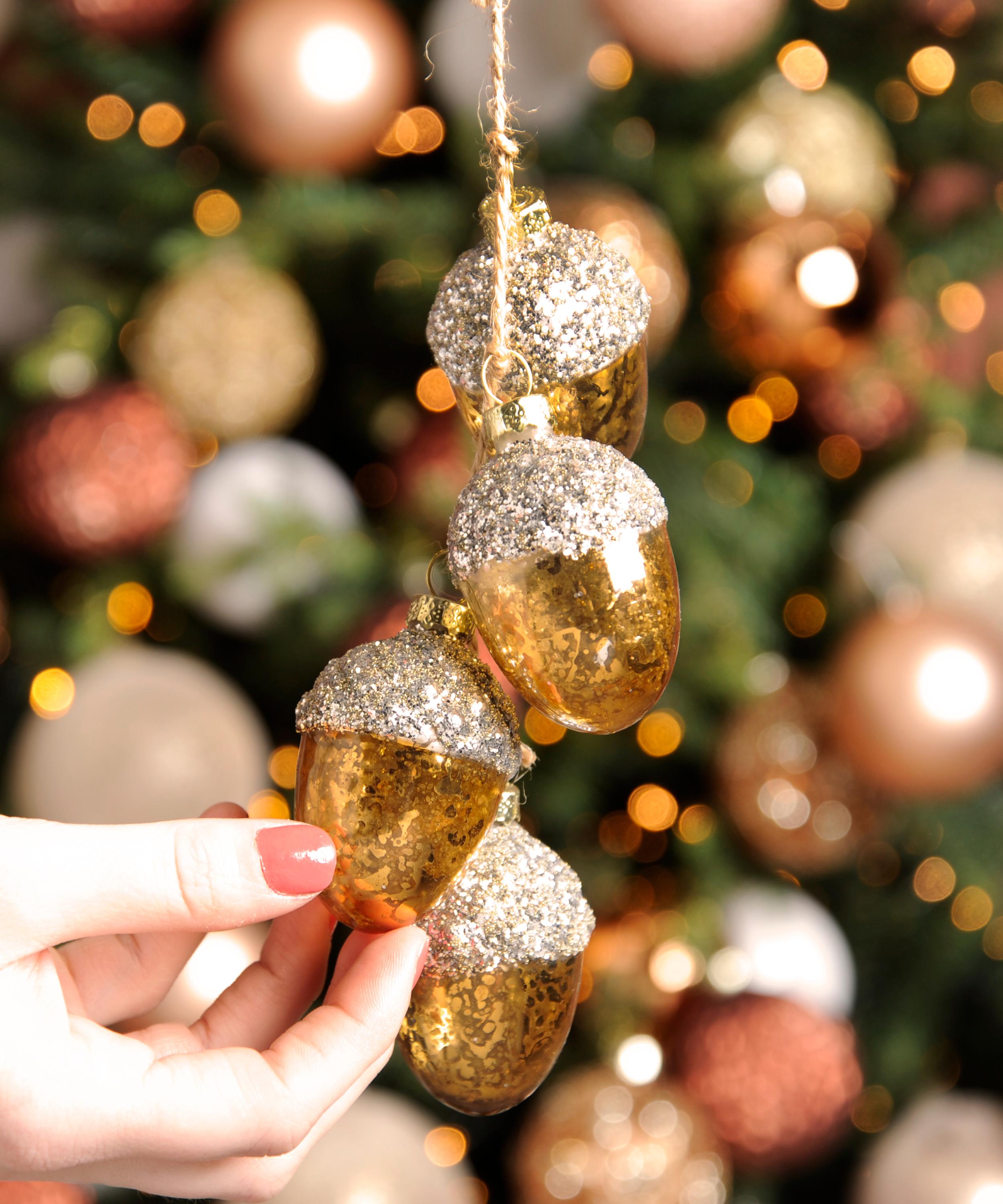 Christmas - Copper Acorn Cluster Ornament image number 2