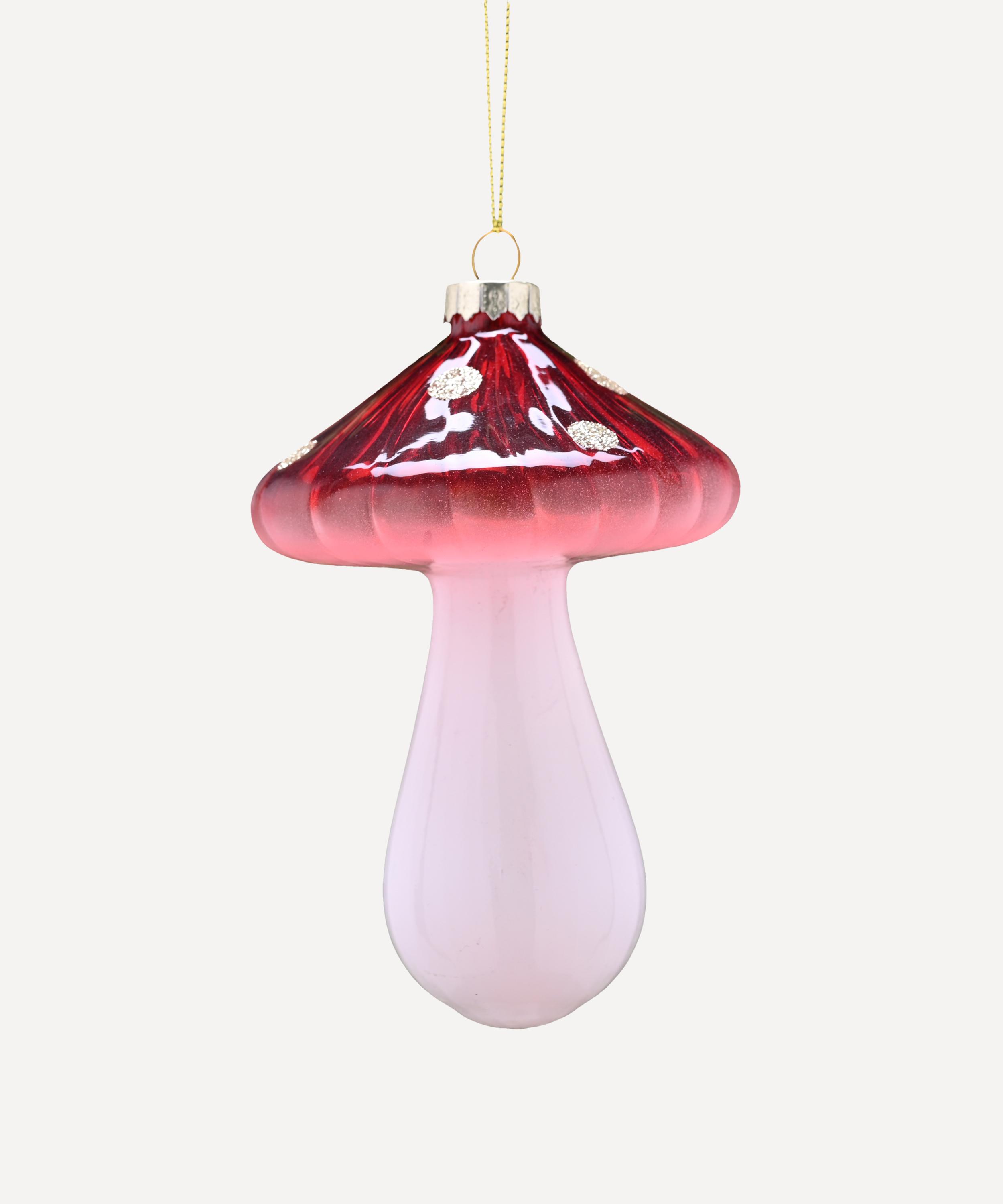 Christmas - Festive Mushroom Glass Ornament image number 0