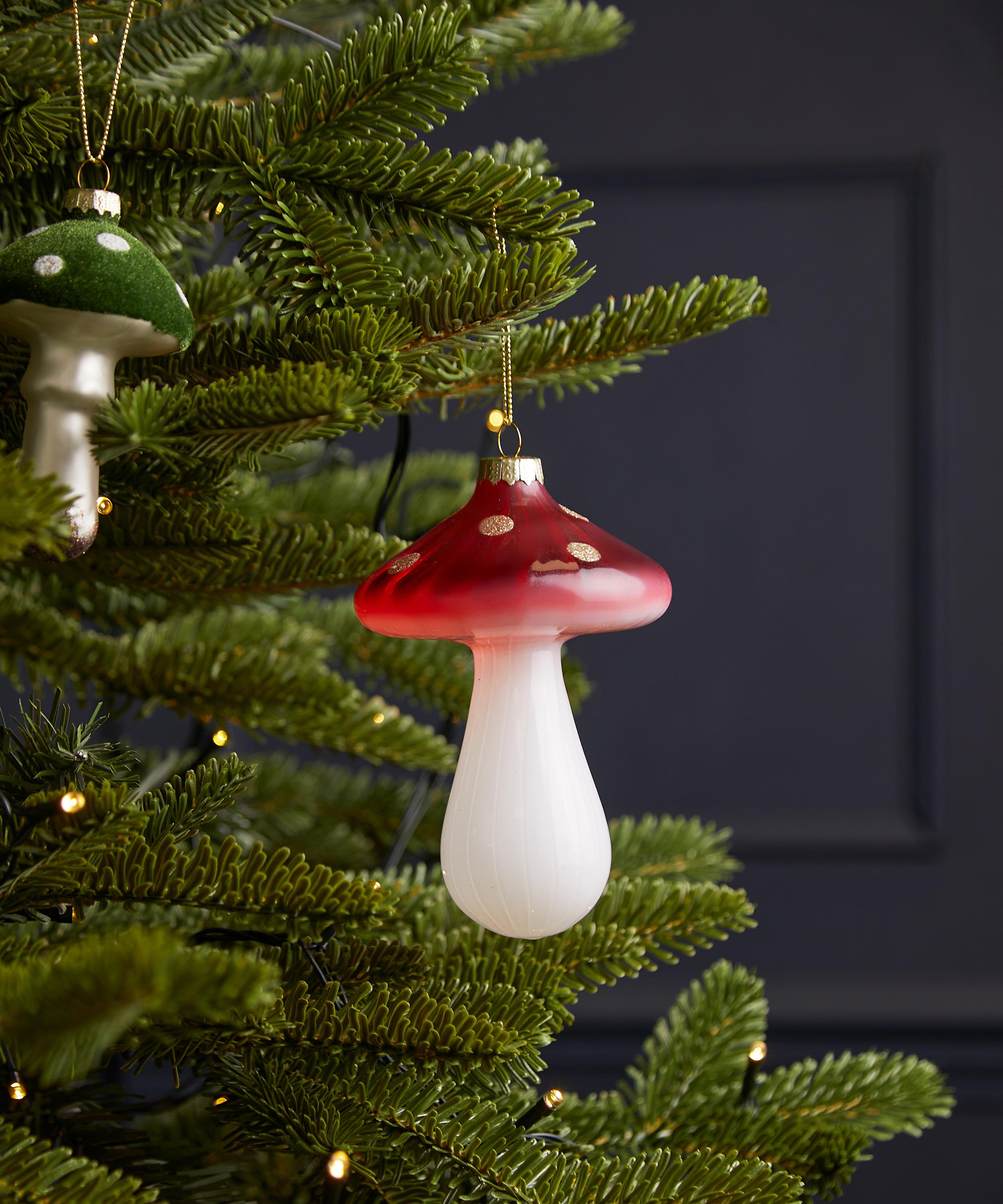 Christmas - Festive Mushroom Glass Ornament image number 1