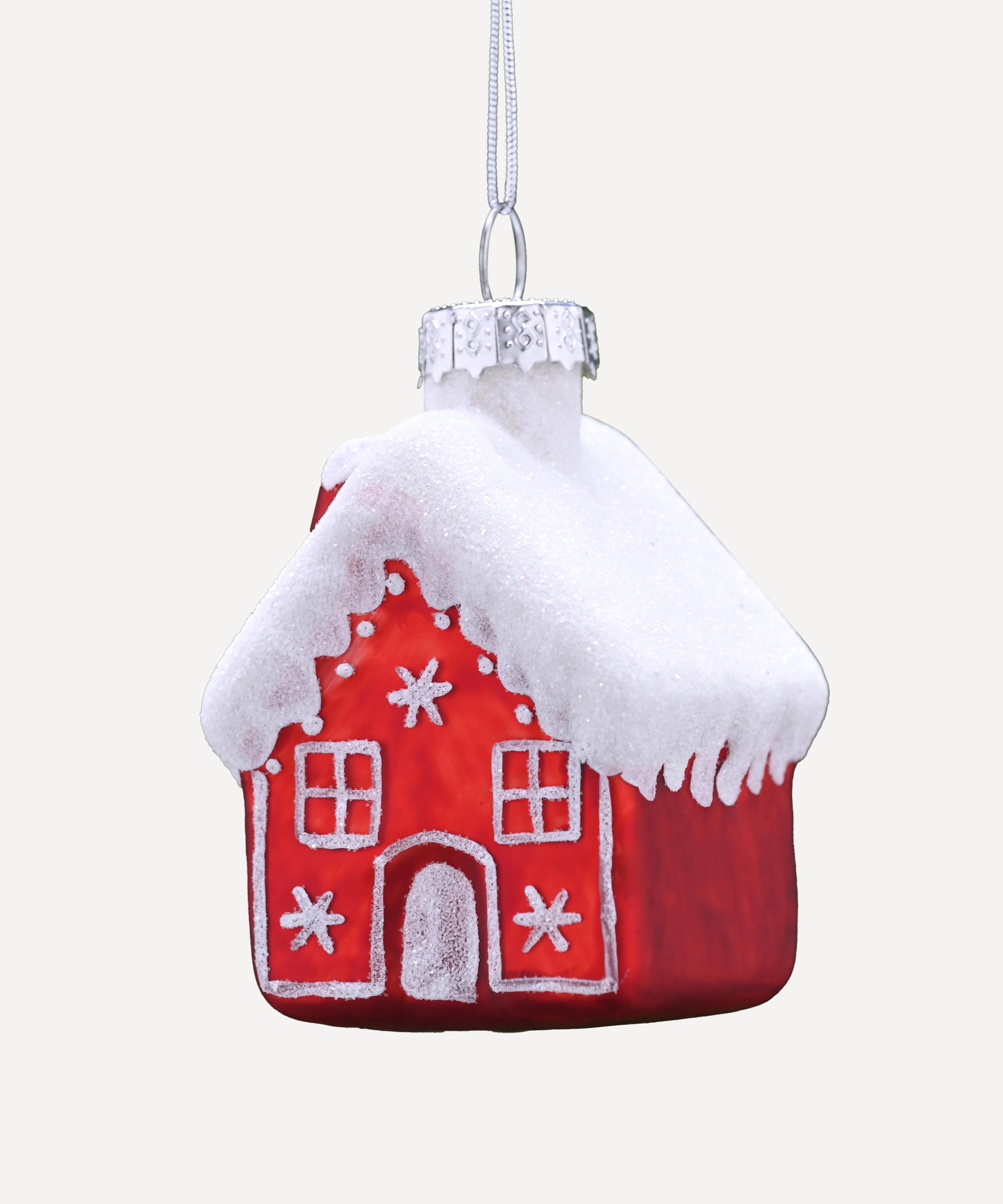Christmas - Snow-Topped Christmas House Ornament image number 0