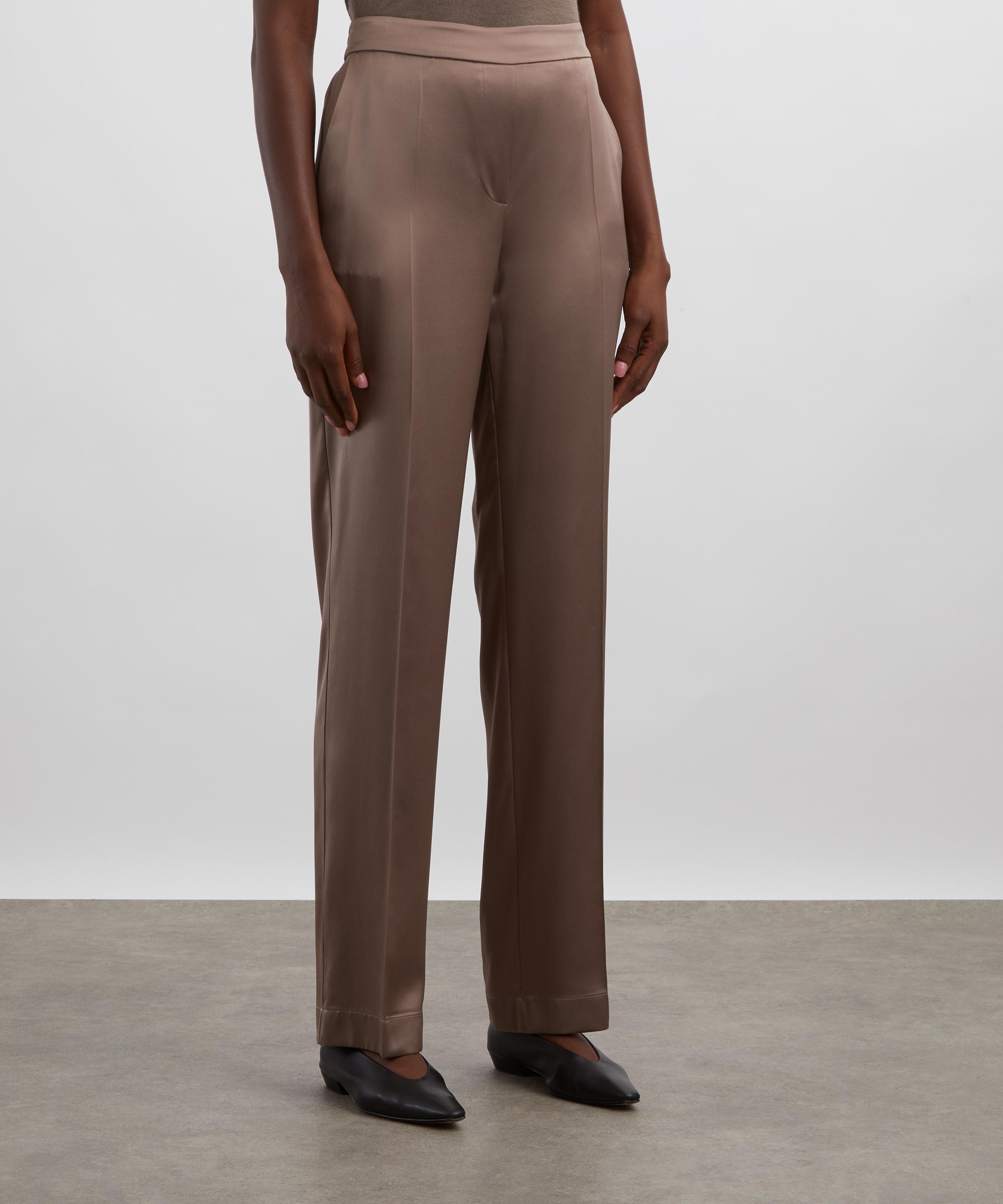 Joseph - Tova Silk-Satin Straight-Leg Trousers image number 2