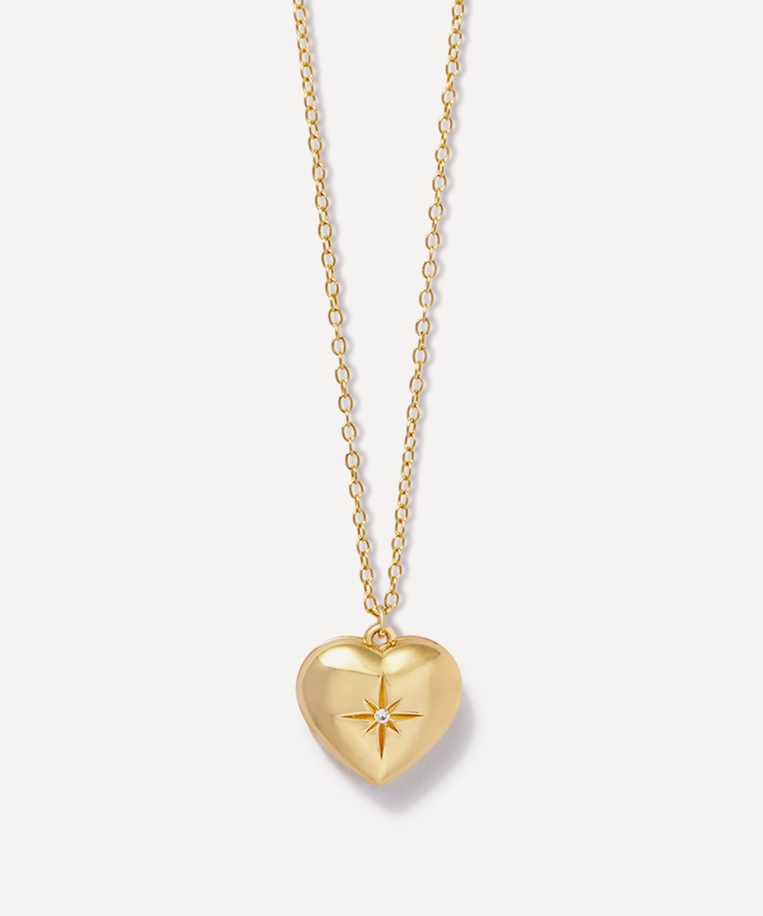 Astley Clarke - 18ct Gold-Plated Vermeil Silver Mini Heart Locket Necklace image number 0