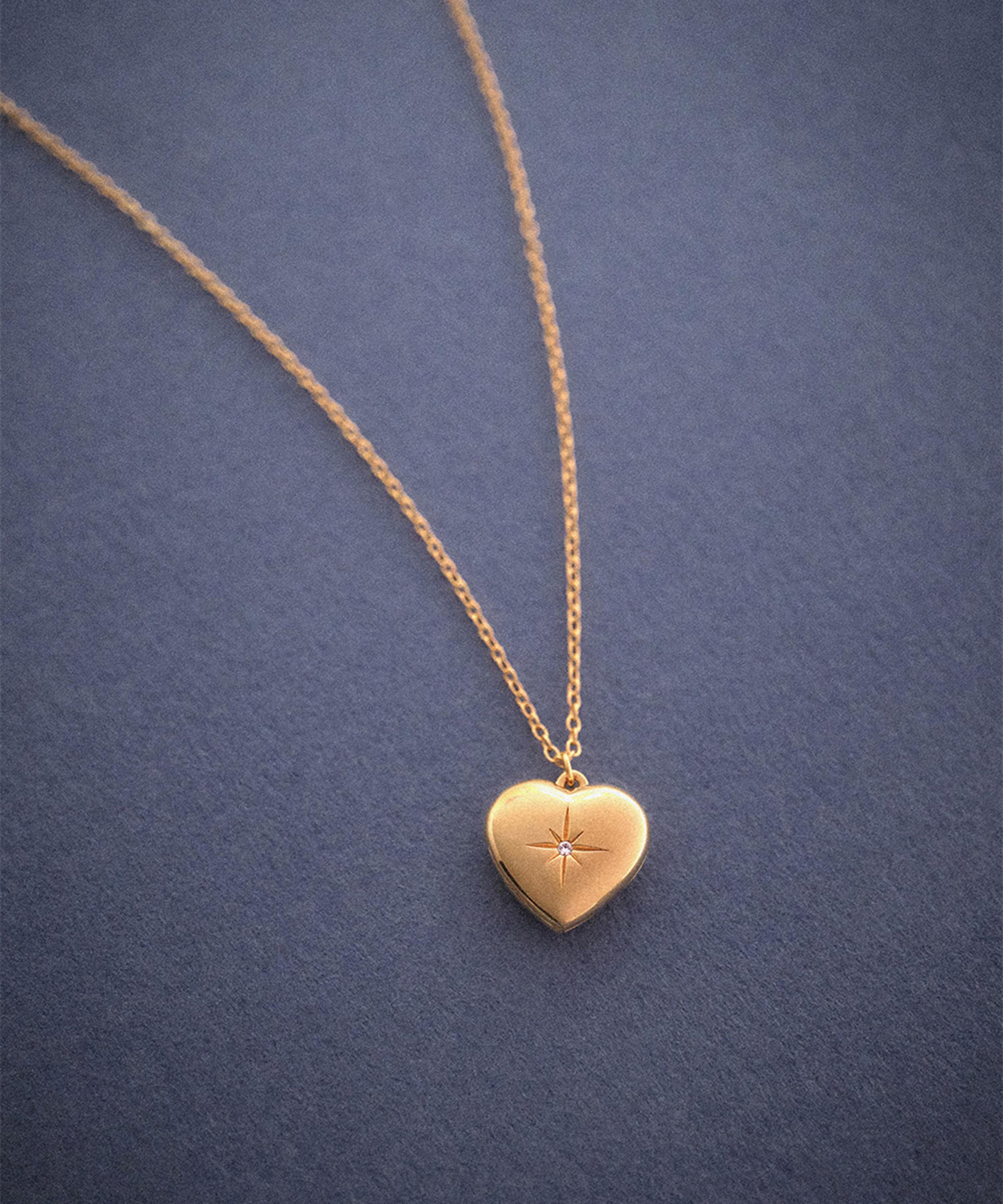 Astley Clarke - 18ct Gold-Plated Vermeil Silver Mini Heart Locket Necklace image number 4