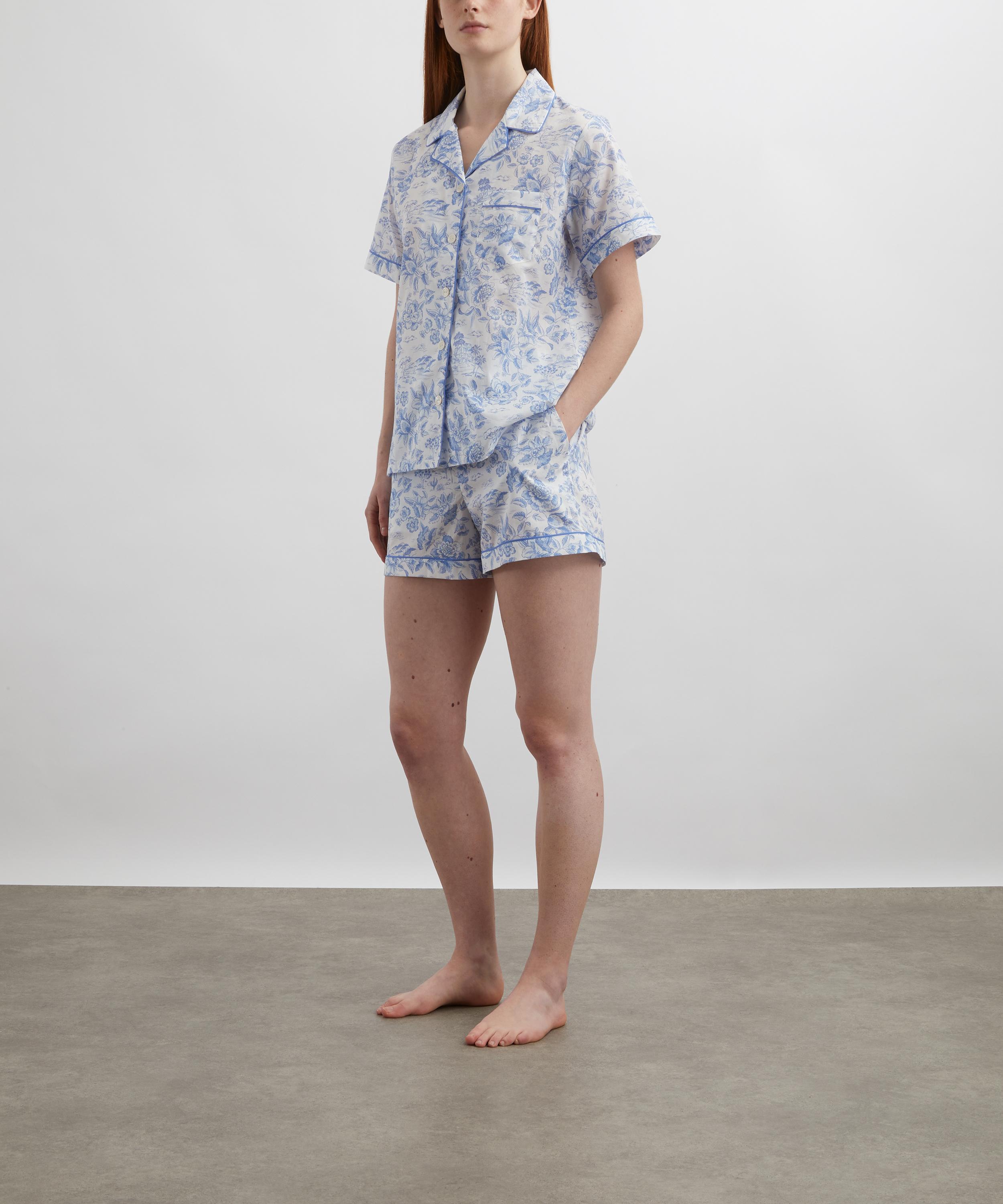 Liberty - Delft Lagoon Tana Lawn™ Cotton Short Pyjama Set image number 1