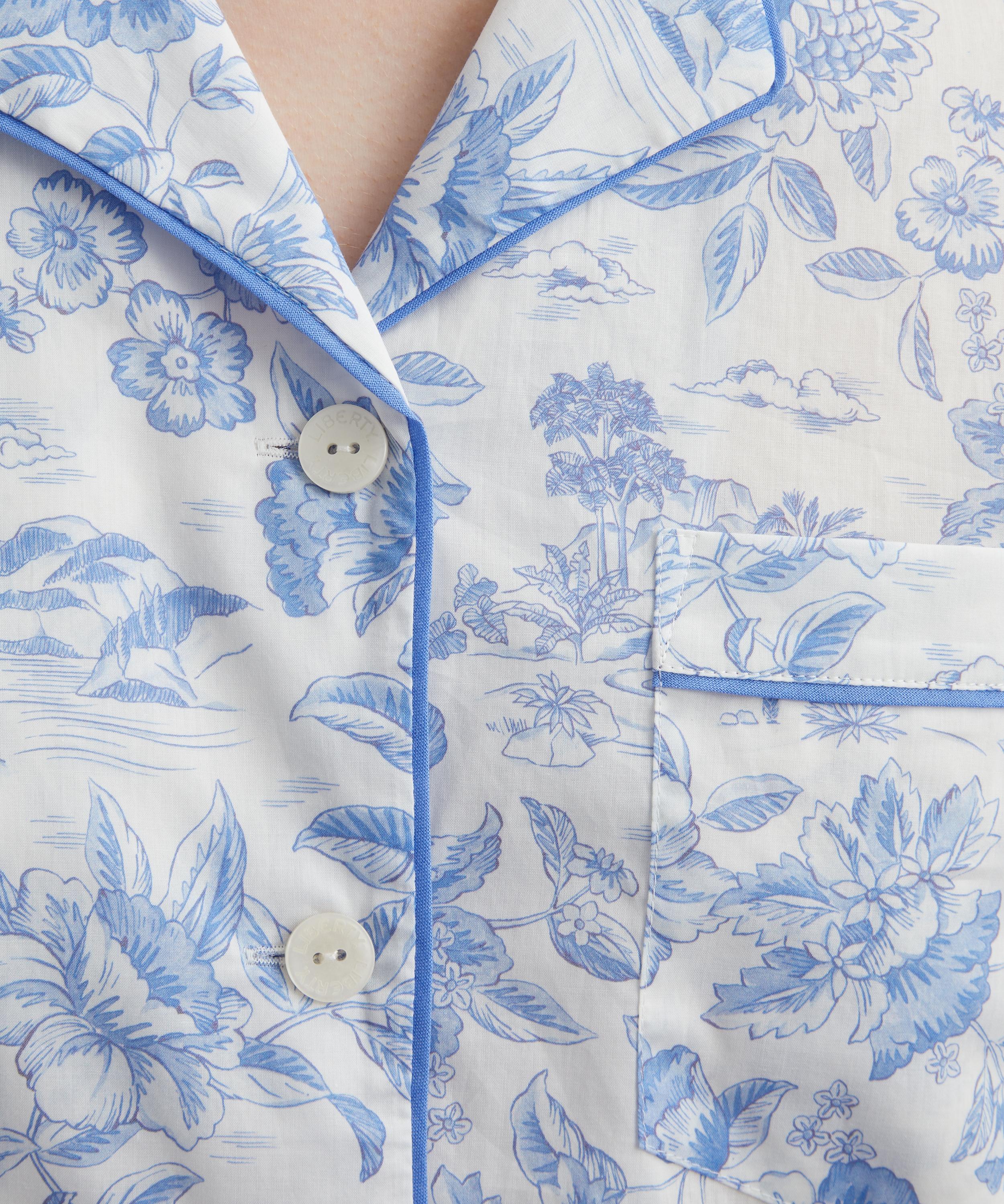 Liberty - Delft Lagoon Tana Lawn™ Cotton Short Pyjama Set image number 4