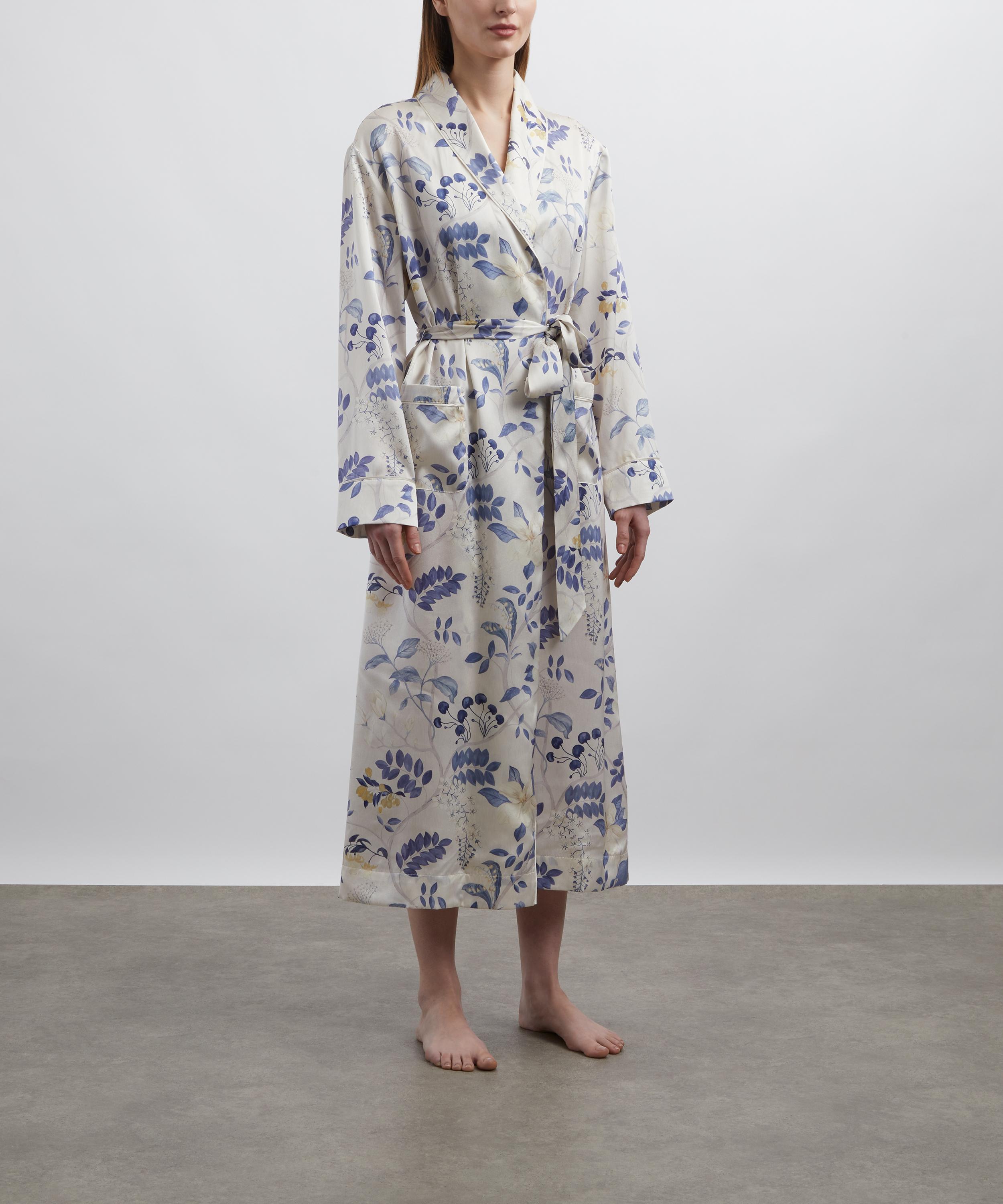 Liberty - Silk-Satin Robe in Magical Plants image number 1