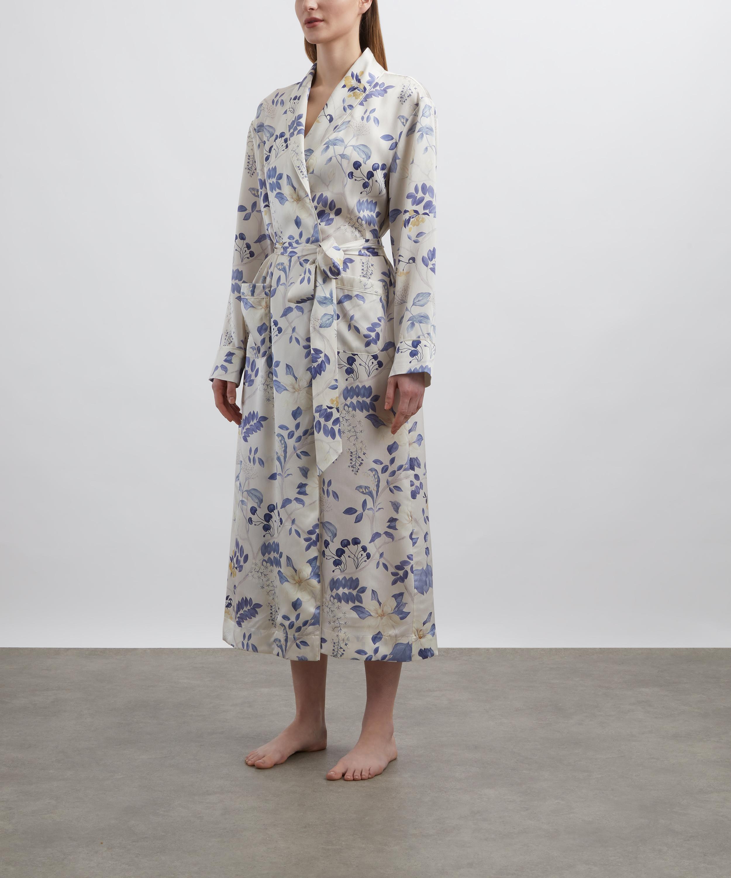 Liberty - Magical Plants Silk-Satin Robe image number 2