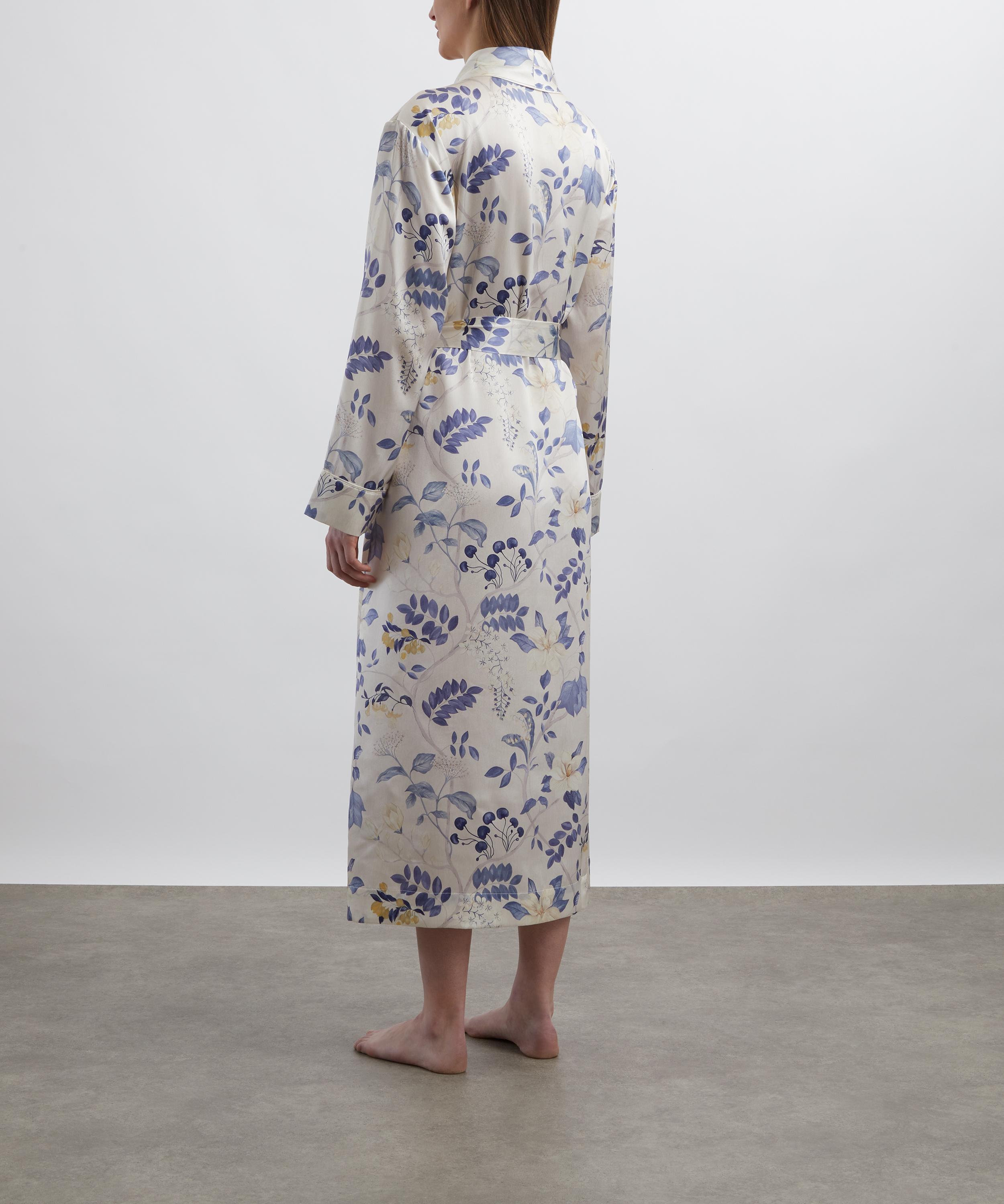 Liberty - Silk-Satin Robe in Magical Plants image number 3