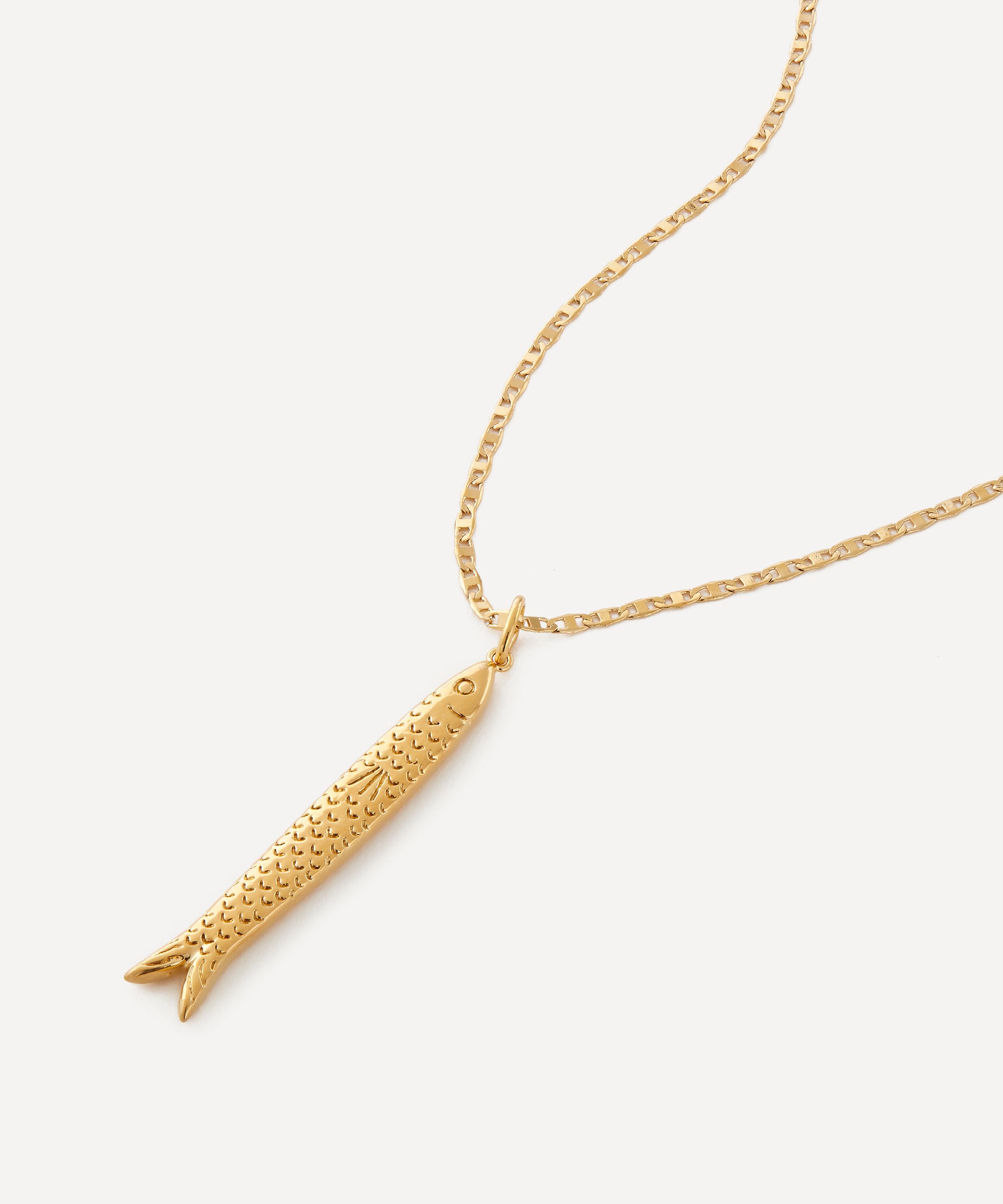 ANNI LU - 18ct Gold-Plated Hippie Fish Pendant Necklace