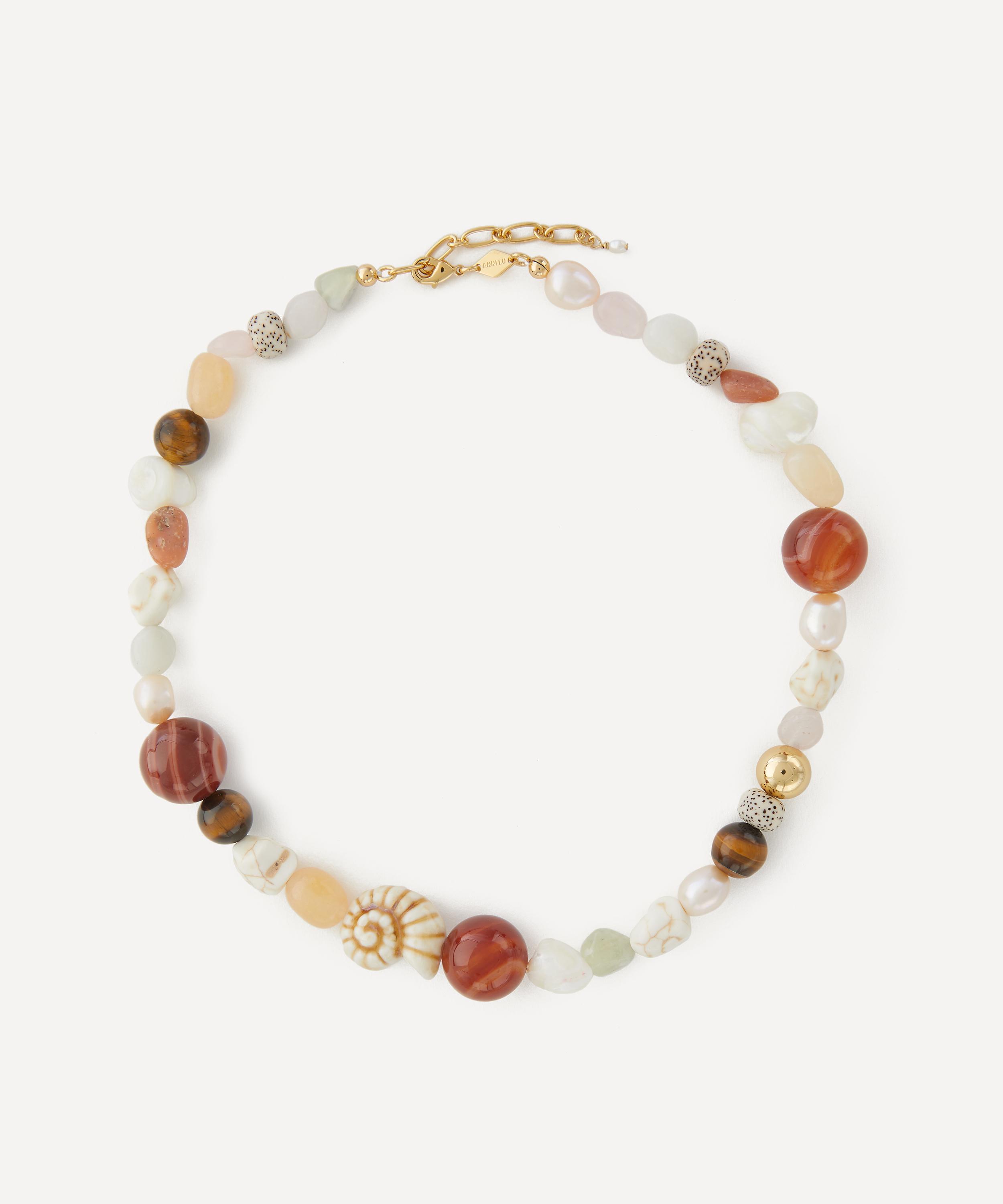 ANNI LU - 18ct Gold-Plated Seaside Bead Necklace image number 0