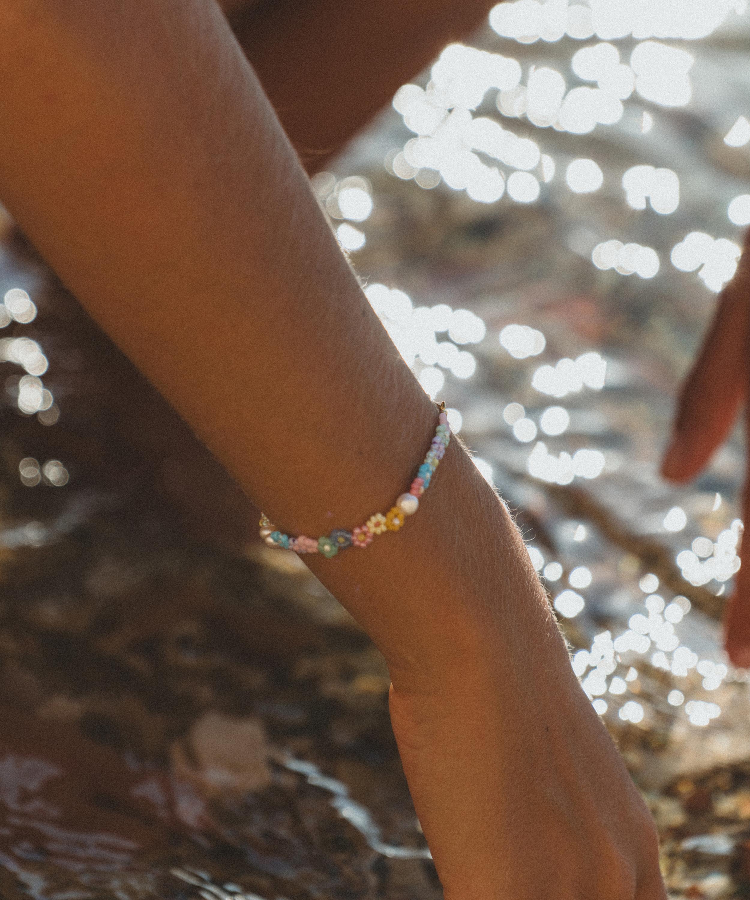 ANNI LU - 18ct Gold-Plated Fleur Bead Bracelet image number 