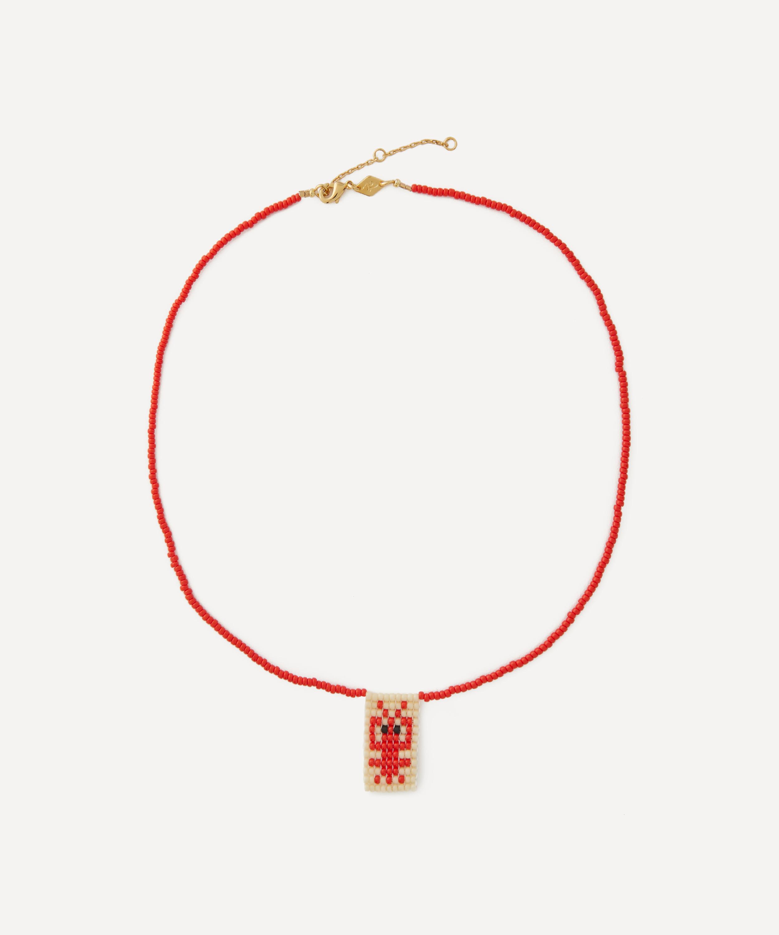 ANNI LU - 18ct Gold-Plated You’re My Lobster Bead Necklace image number 0