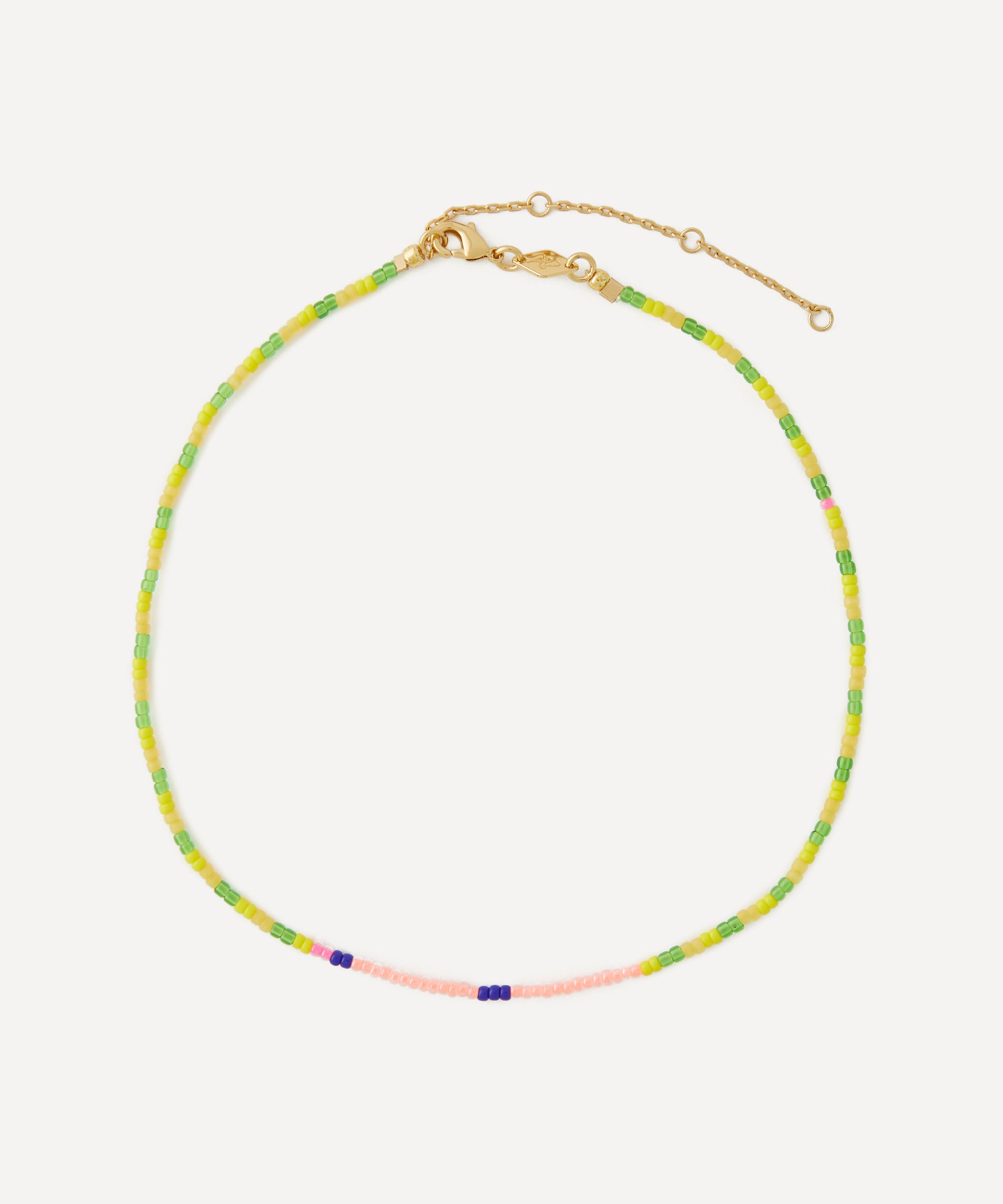ANNI LU - 18ct Gold-Plated Sun Day Choker Bead Necklace