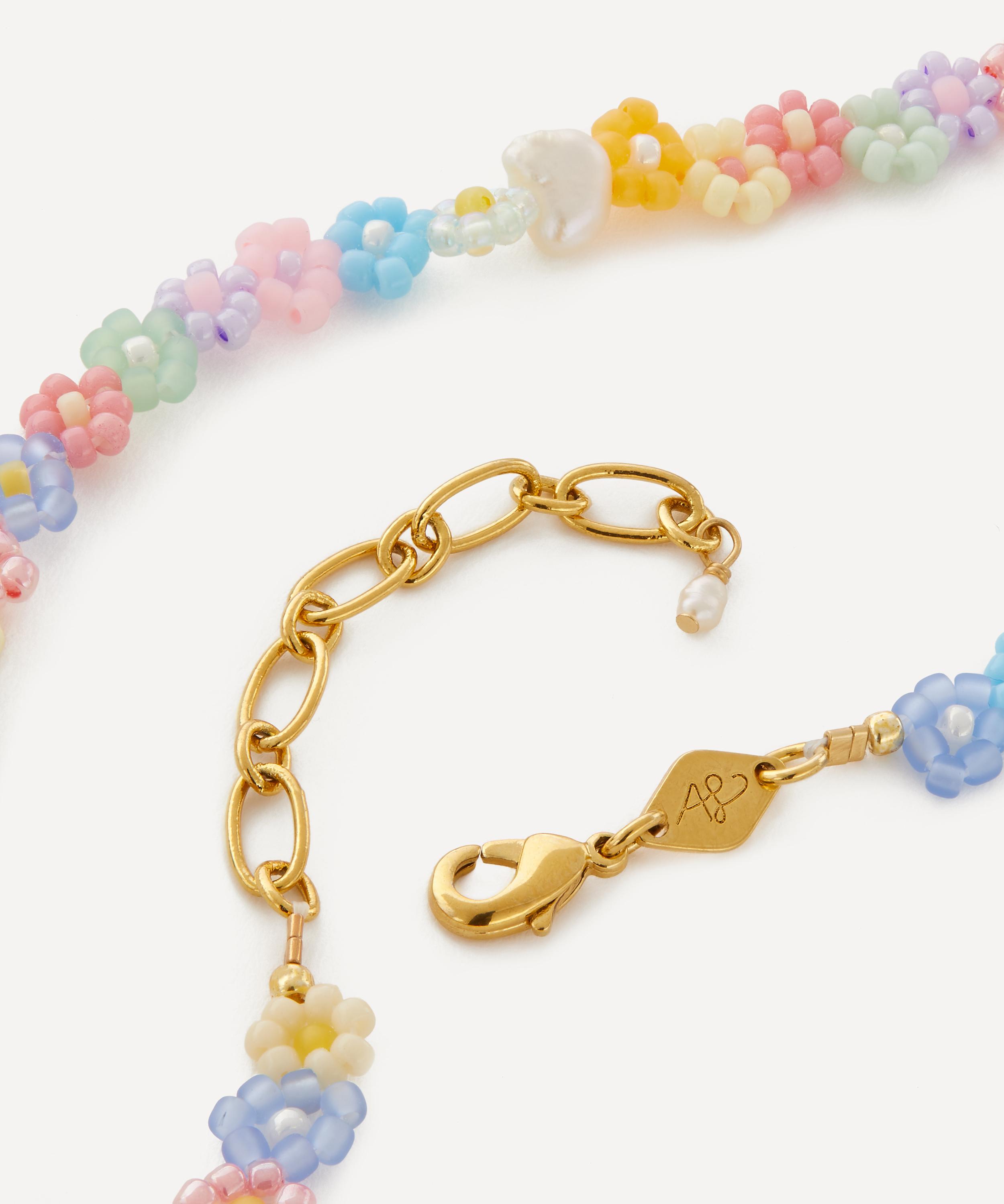 ANNI LU - 18ct Gold-Plated Fleur Bead Necklace image number 1