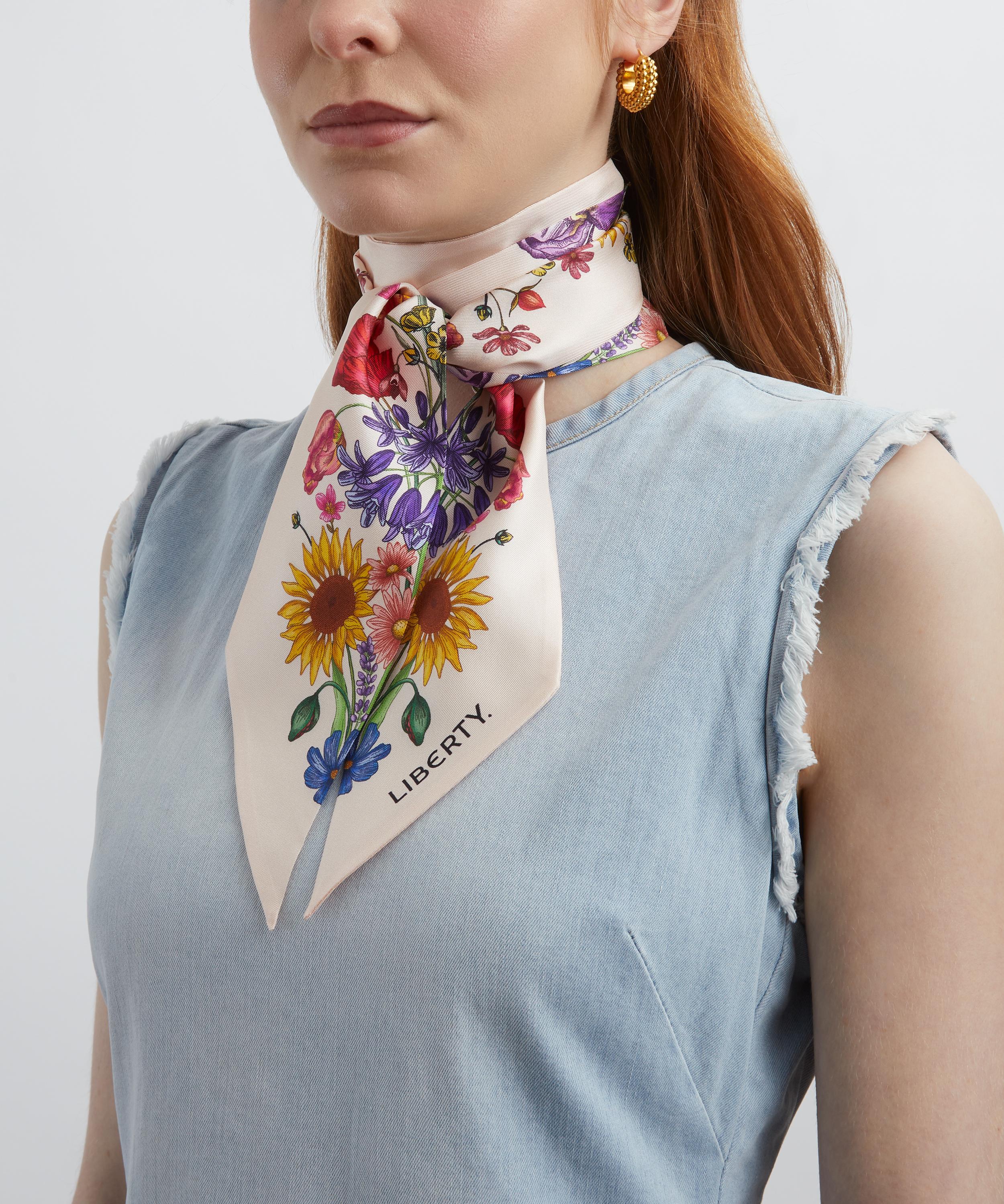 Liberty - Floral Muse 8X160 Skinny Silk Scarf image number 1