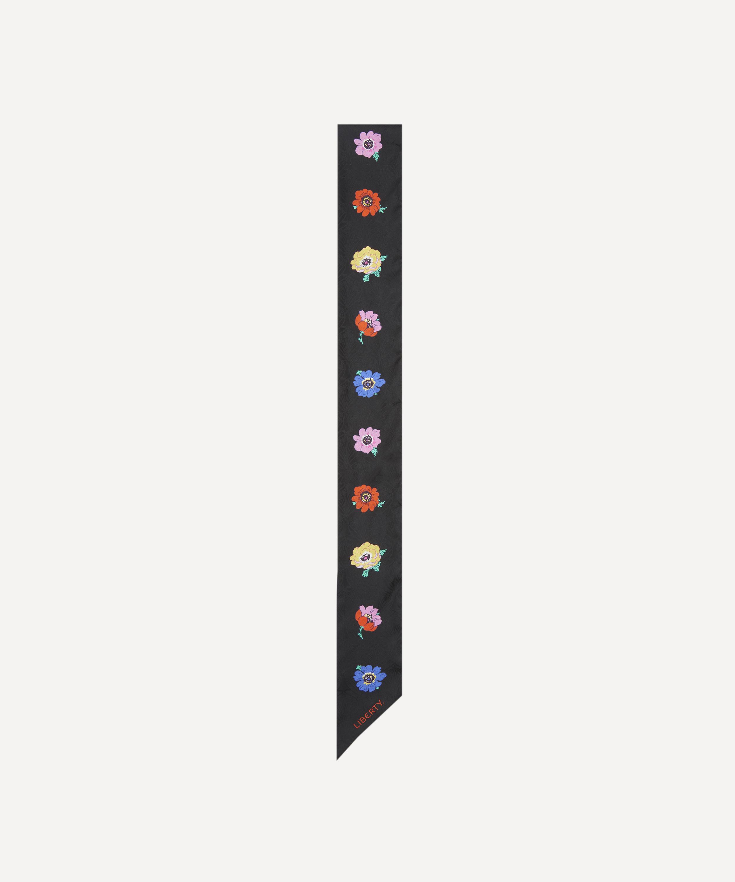 Liberty - Madeleine 8X160 Skinny Jacquard Silk Scarf image number 2