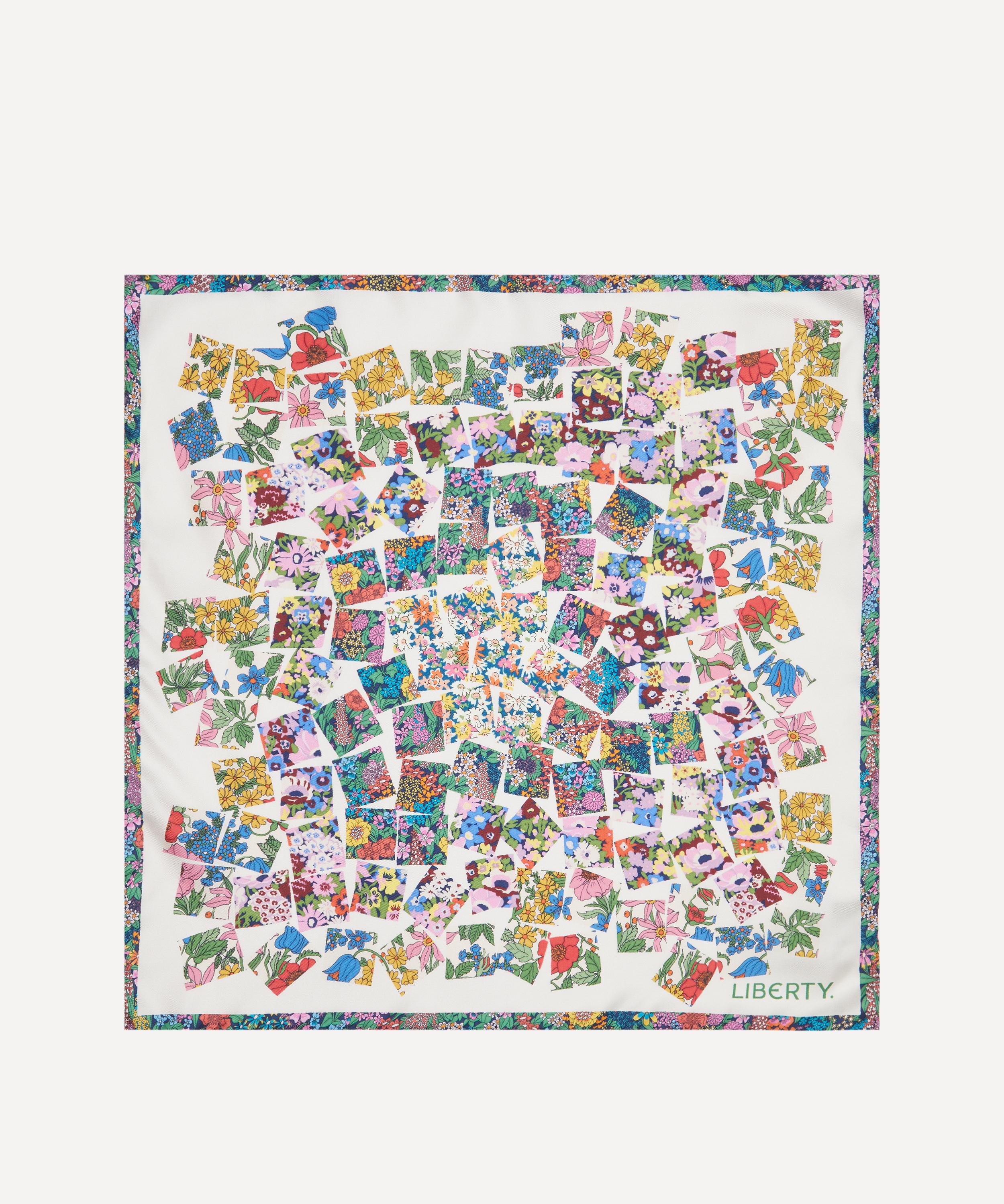 Liberty - Retold Patchwork 45x45 Silk Scarf image number 0