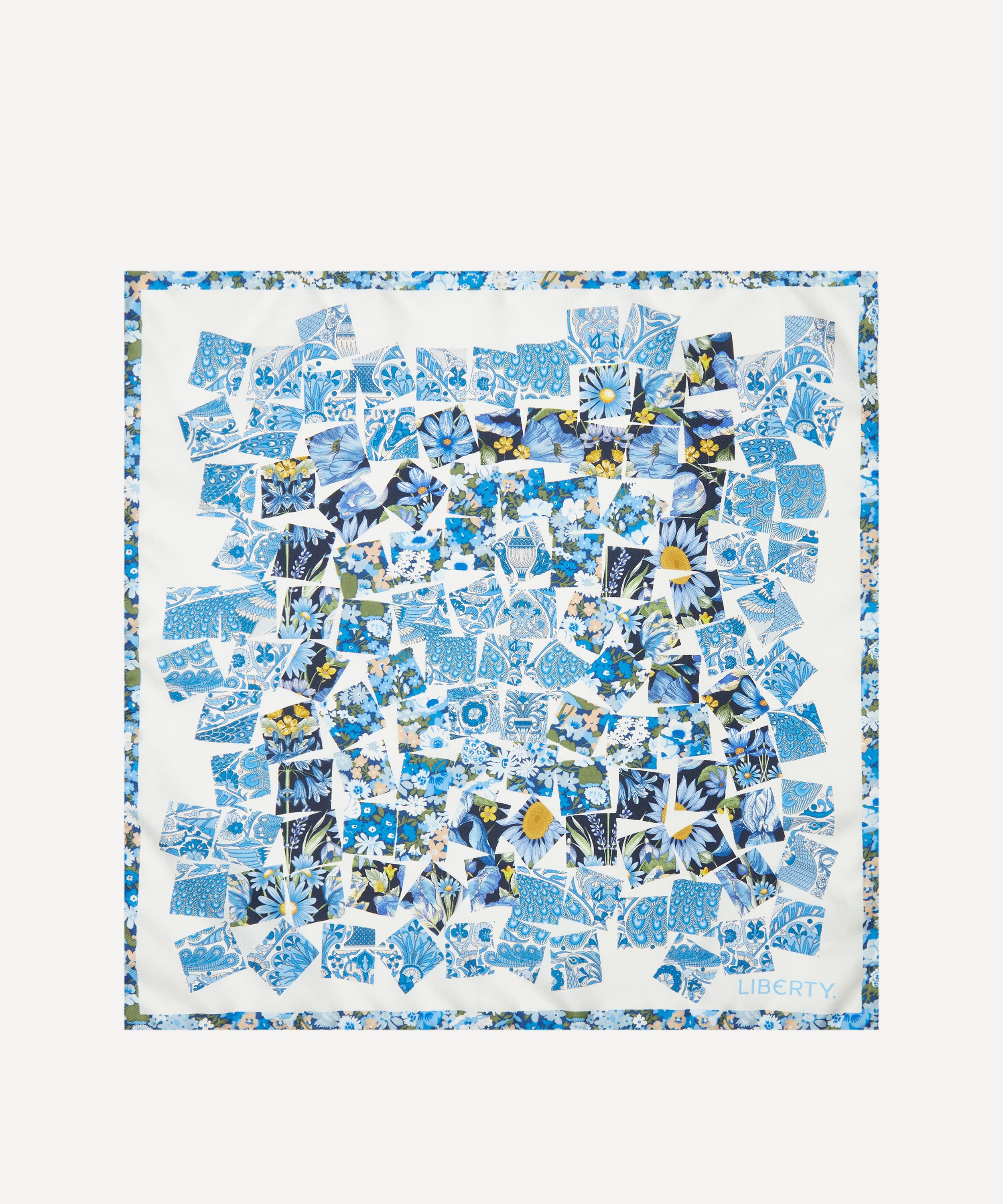 Liberty - Retold Patchwork 45x45 Silk Scarf image number 0