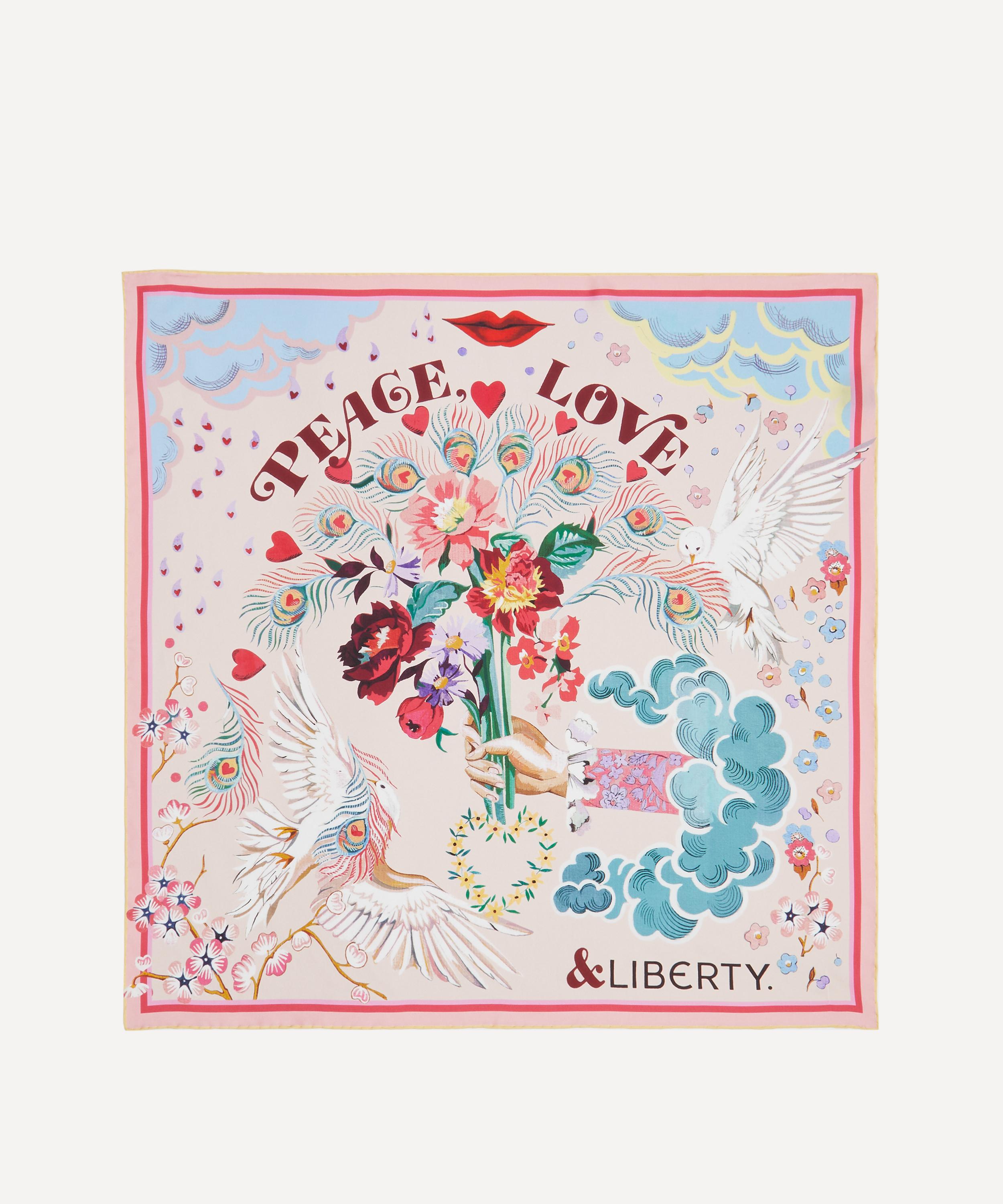 Liberty - Peace Love And Liberty 70x70 Silk Scarf