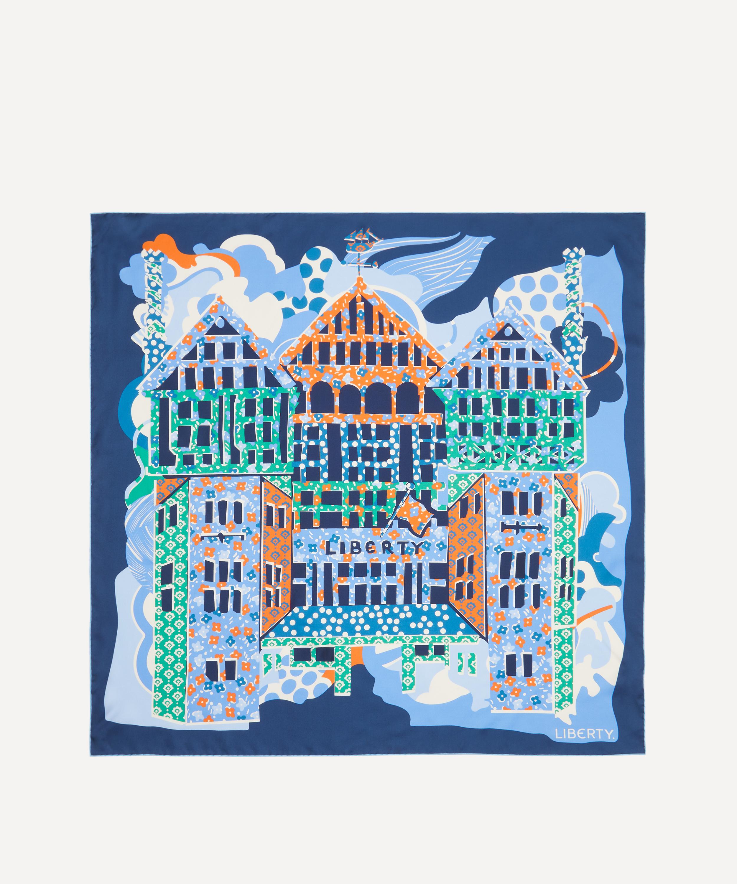 Liberty - Tudor Patchwork 90x90 Silk Scarf image number 0