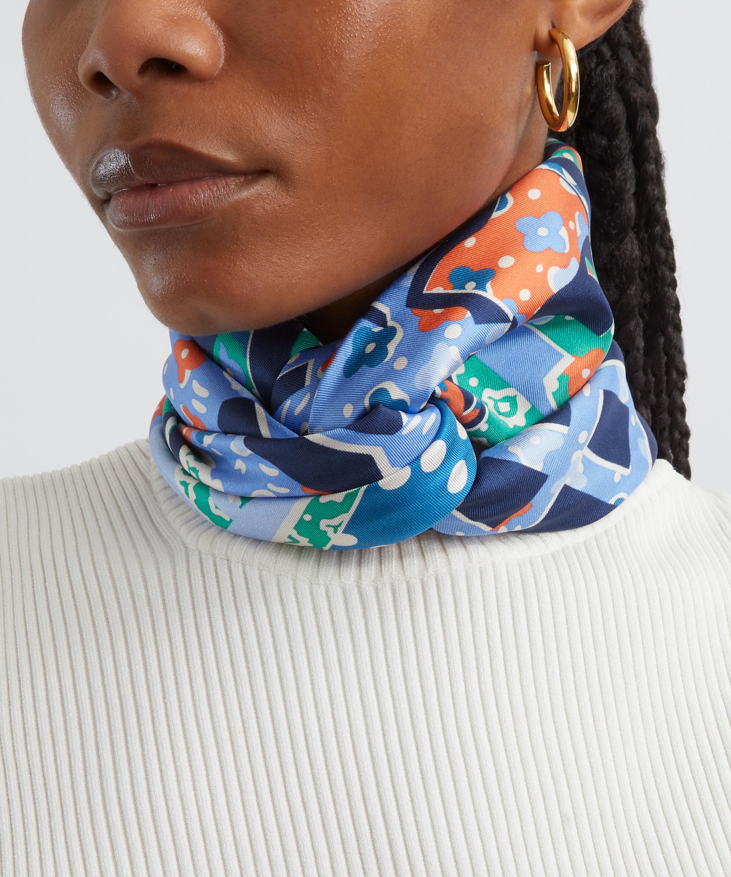 Liberty - Tudor Patchwork 90x90 Silk Scarf image number 1