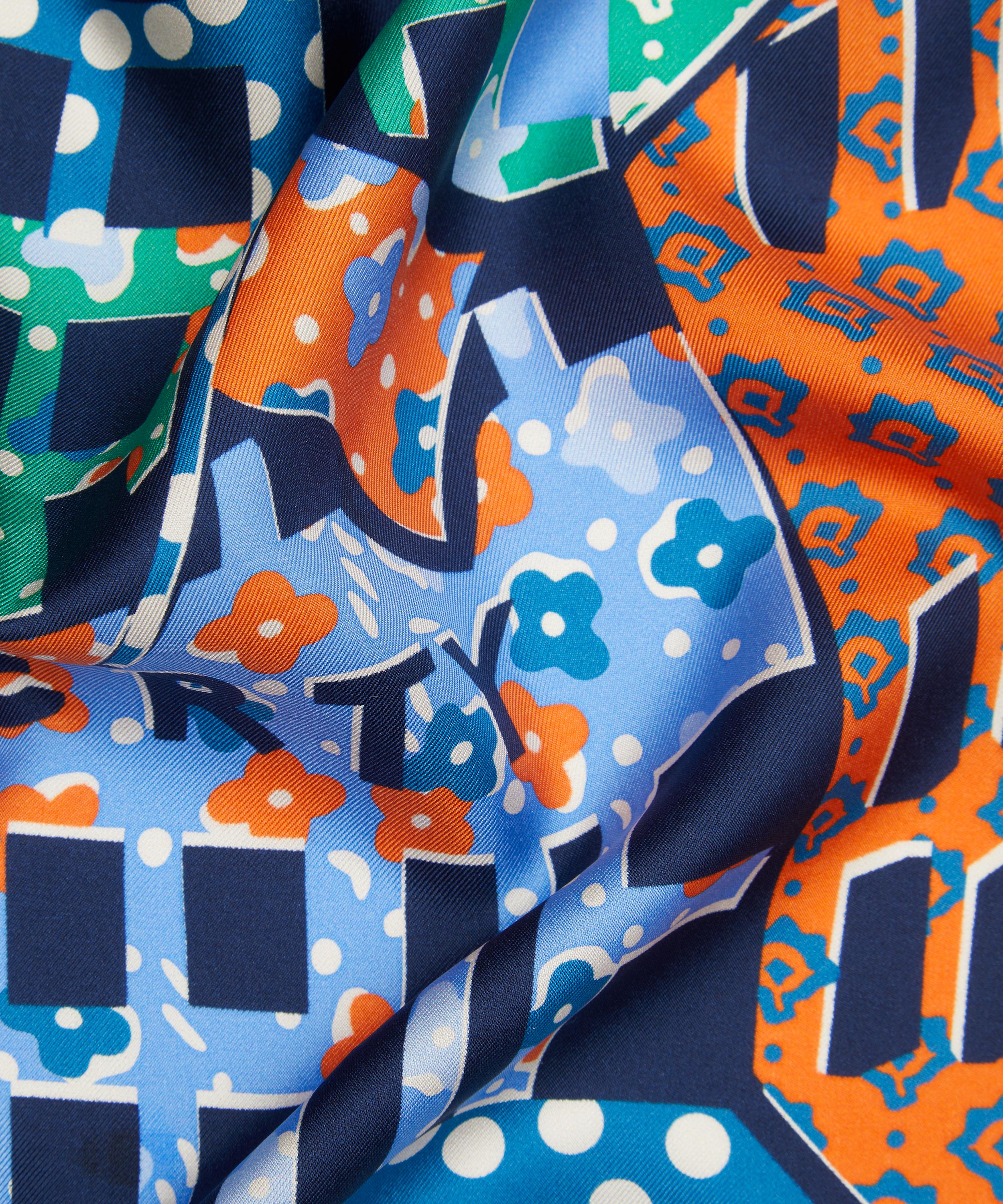 Liberty - Tudor Patchwork 90x90 Silk Scarf image number 4