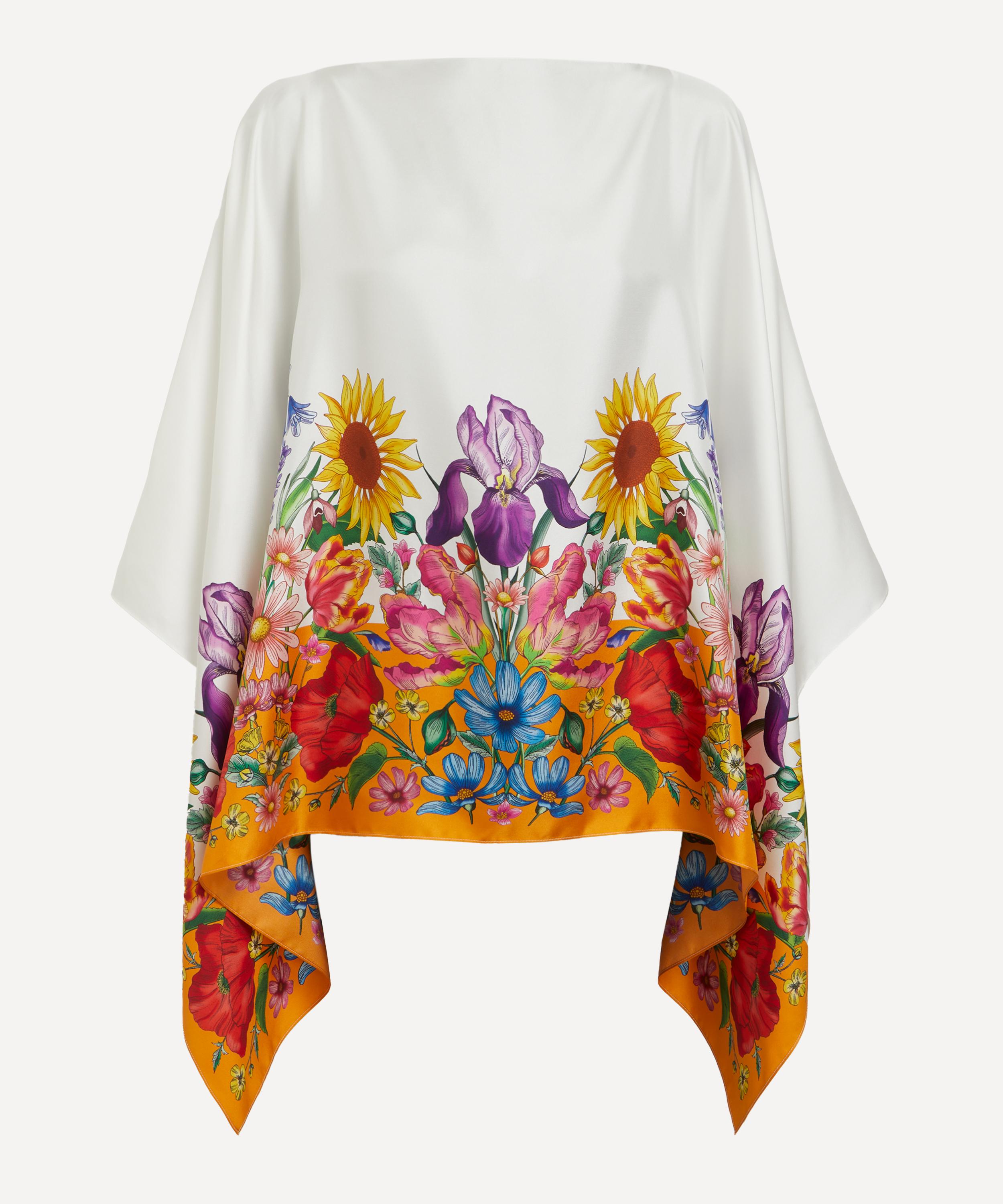 Liberty - Floral Muse 130x130 Silk Cape image number 0