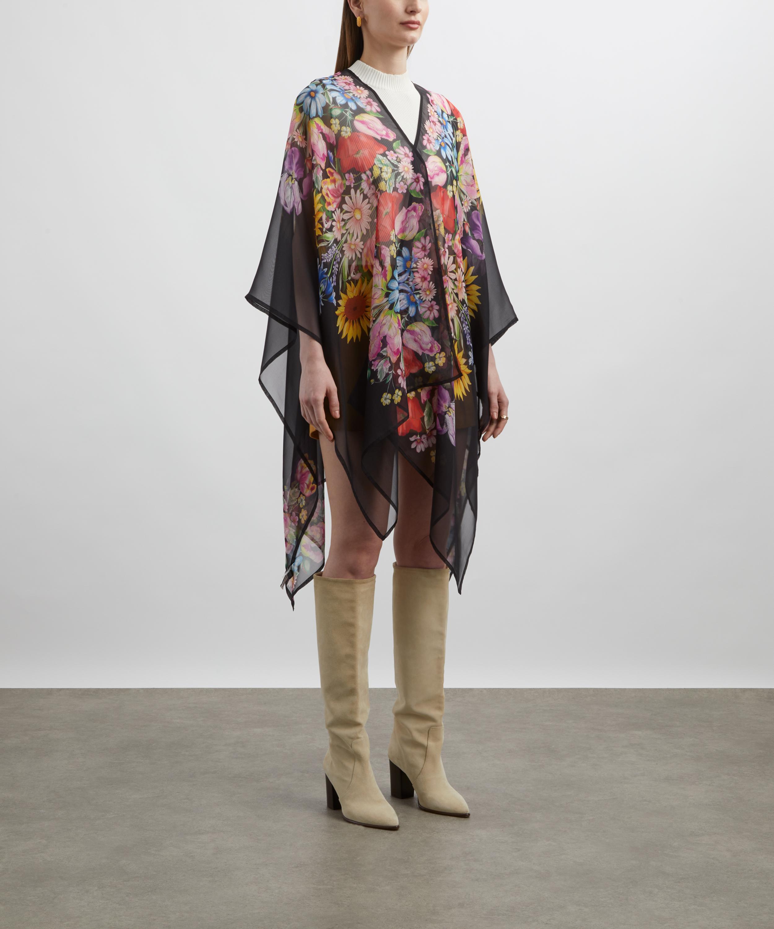 Liberty - Floral Muse 140x165 Silk Chiffon Cape image number 2