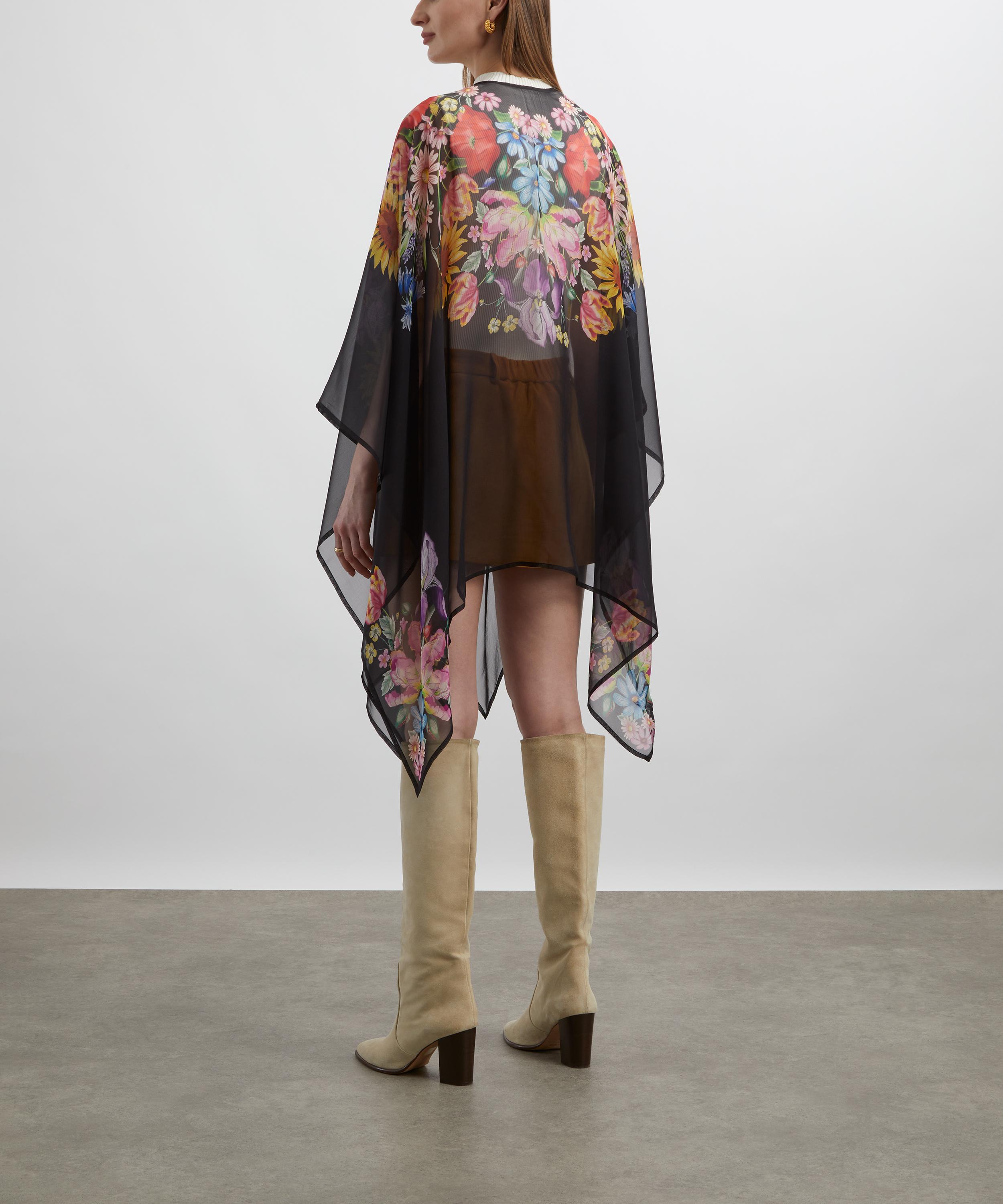 Liberty - Floral Muse 140x165 Silk Chiffon Cape image number 3