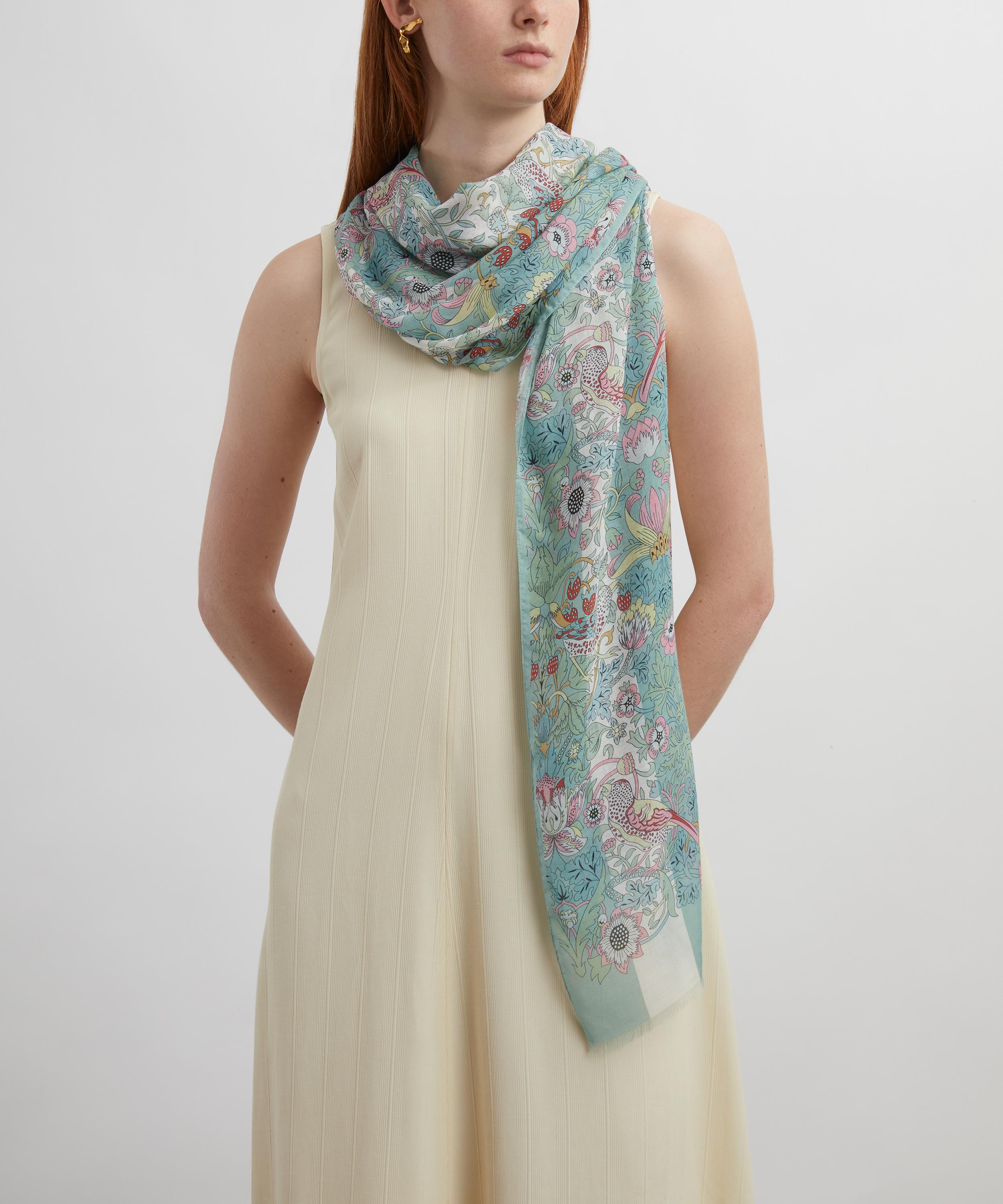 Liberty - Strawberry Thief 70x200 Modal-Cashmere Scarf image number 1