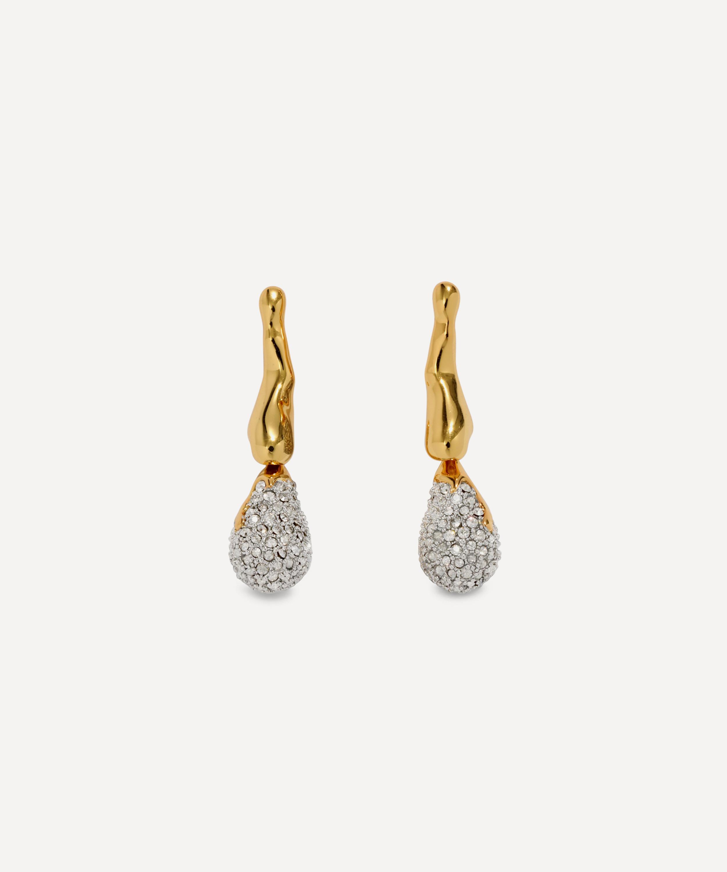 Alexis Bittar - 14ct Gold-Plated Solanales Crystal Dewdrop Earrings image number 0