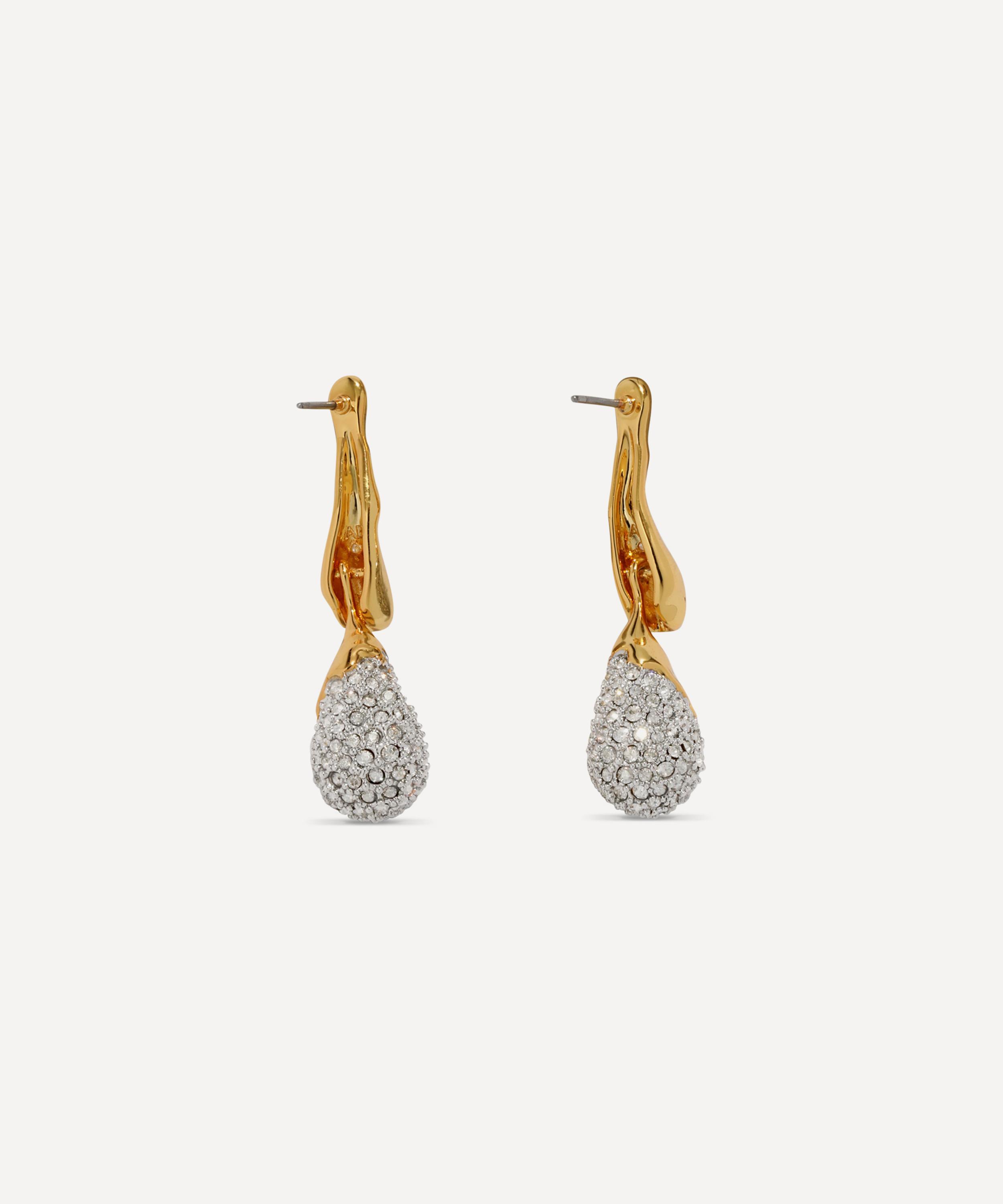 Alexis Bittar - 14ct Gold-Plated Solanales Crystal Dewdrop Earrings image number 2