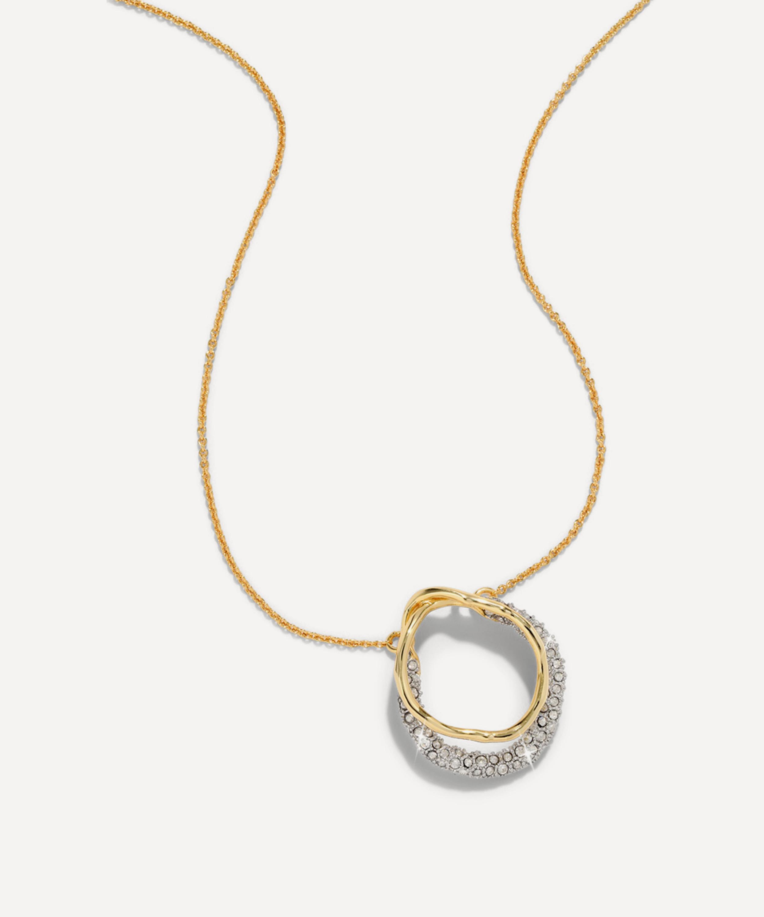 Alexis Bittar - 14ct Gold-Plated Solanales Crystal Orbit Pendant Necklace image number 0