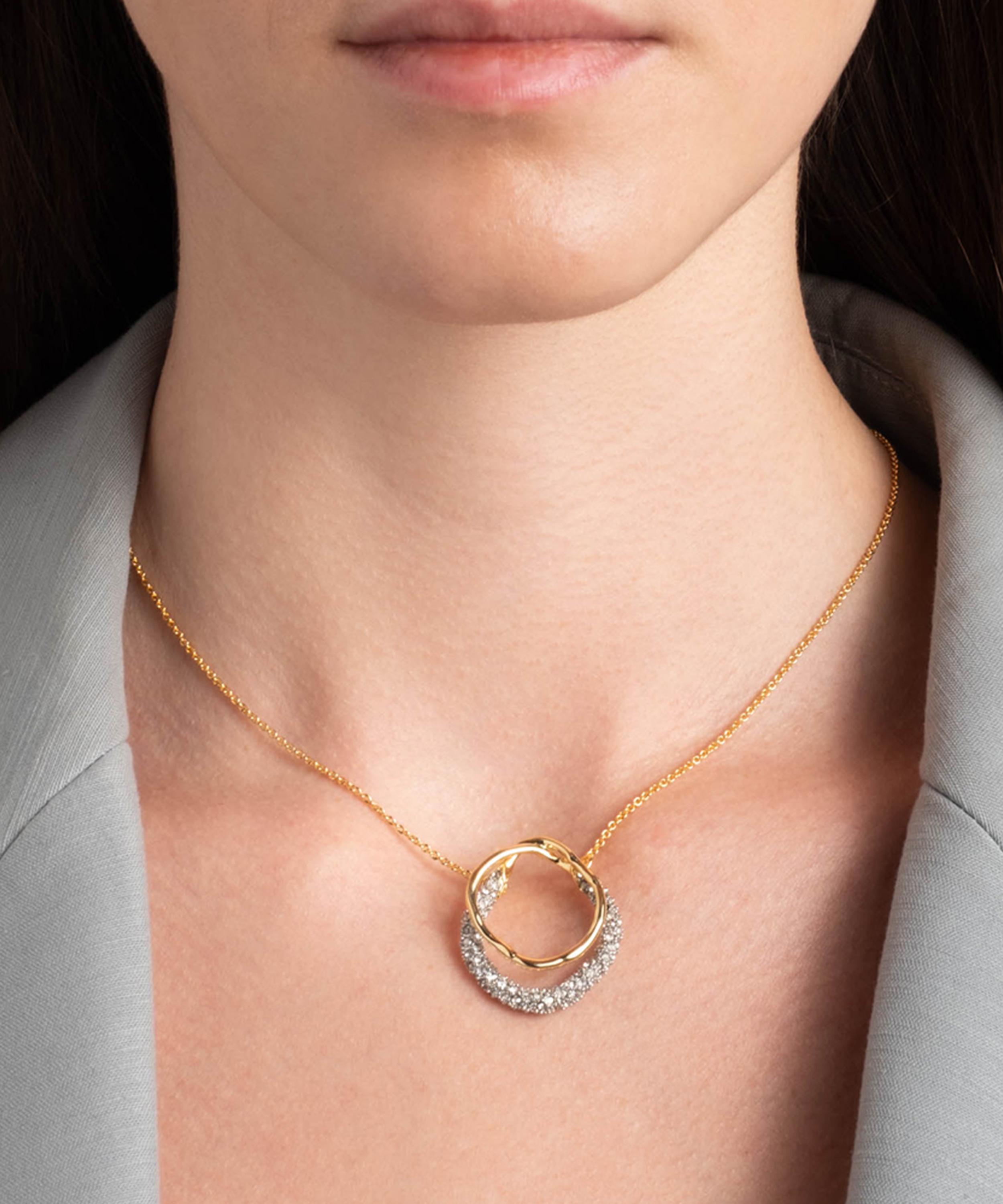 Alexis Bittar - 14ct Gold-Plated Solanales Crystal Orbit Pendant Necklace image number 1